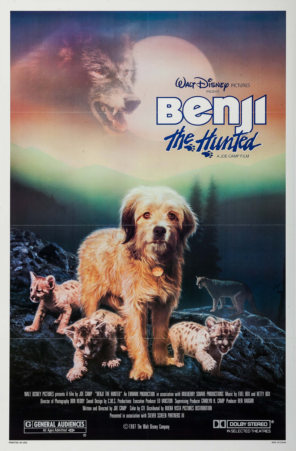Extra Large Movie Poster Image for Benji the Hunted (#1 of 3)