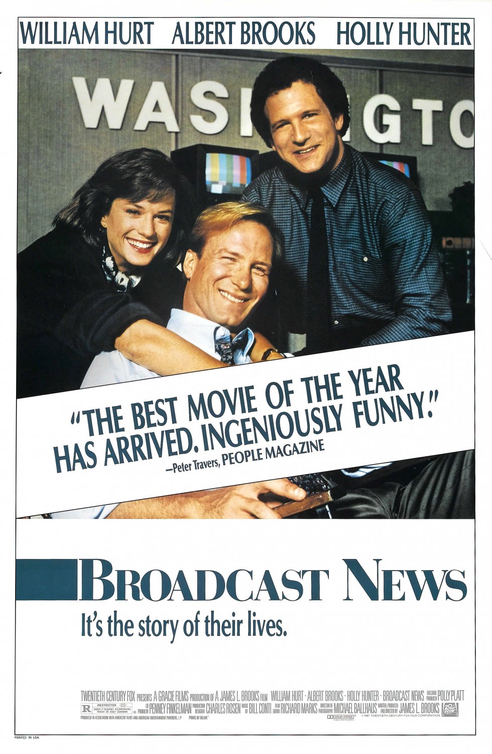 Extra Large Movie Poster Image for Broadcast News 