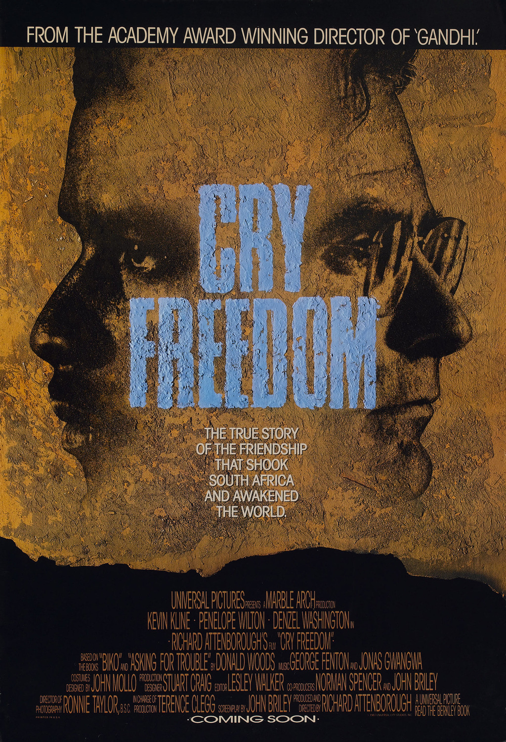 Cry Freedom Extra Large Movie Poster Image IMP Awards