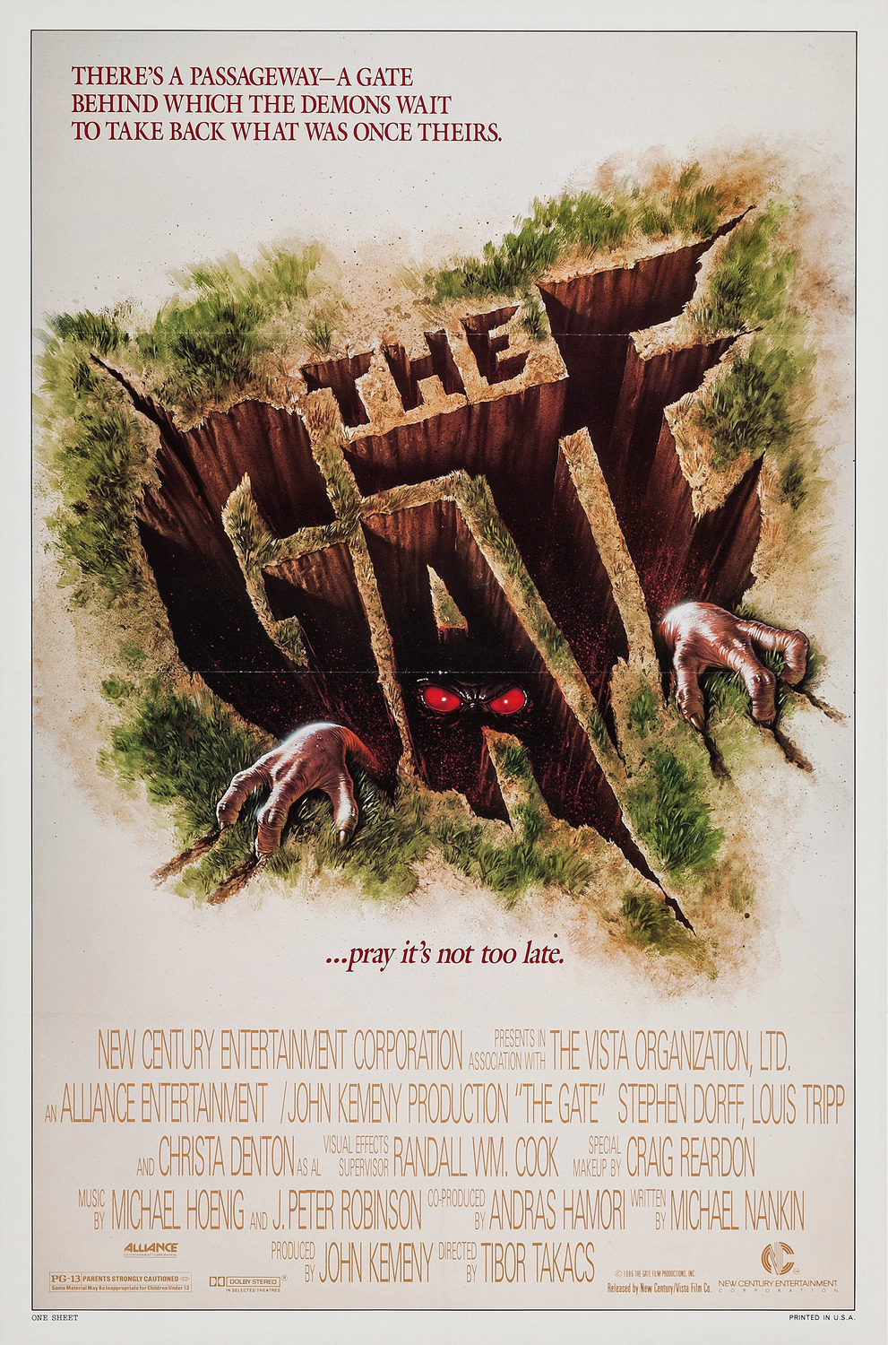 Extra Large Movie Poster Image for The Gate (#1 of 2)