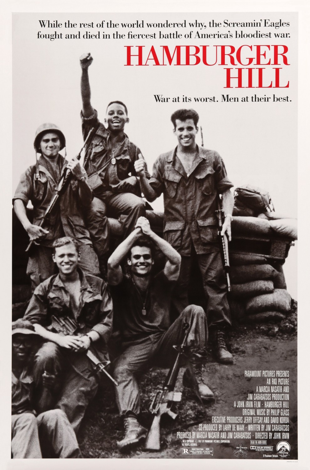 Extra Large Movie Poster Image for Hamburger Hill (#1 of 3)
