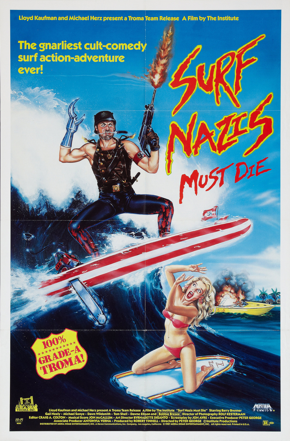 Extra Large Movie Poster Image for Surf Nazis Must Die 