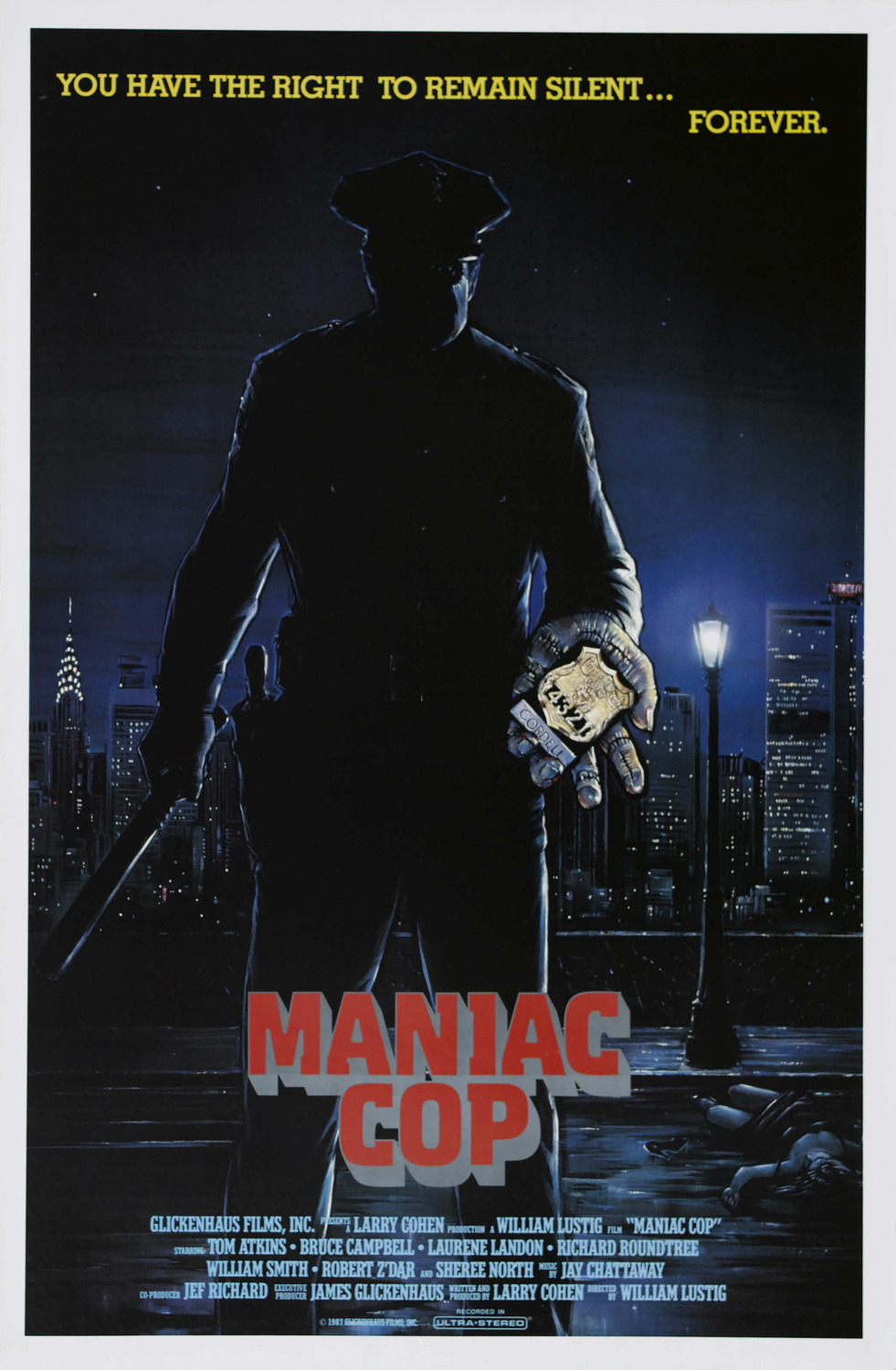 Extra Large Movie Poster Image for Maniac Cop (#3 of 3)