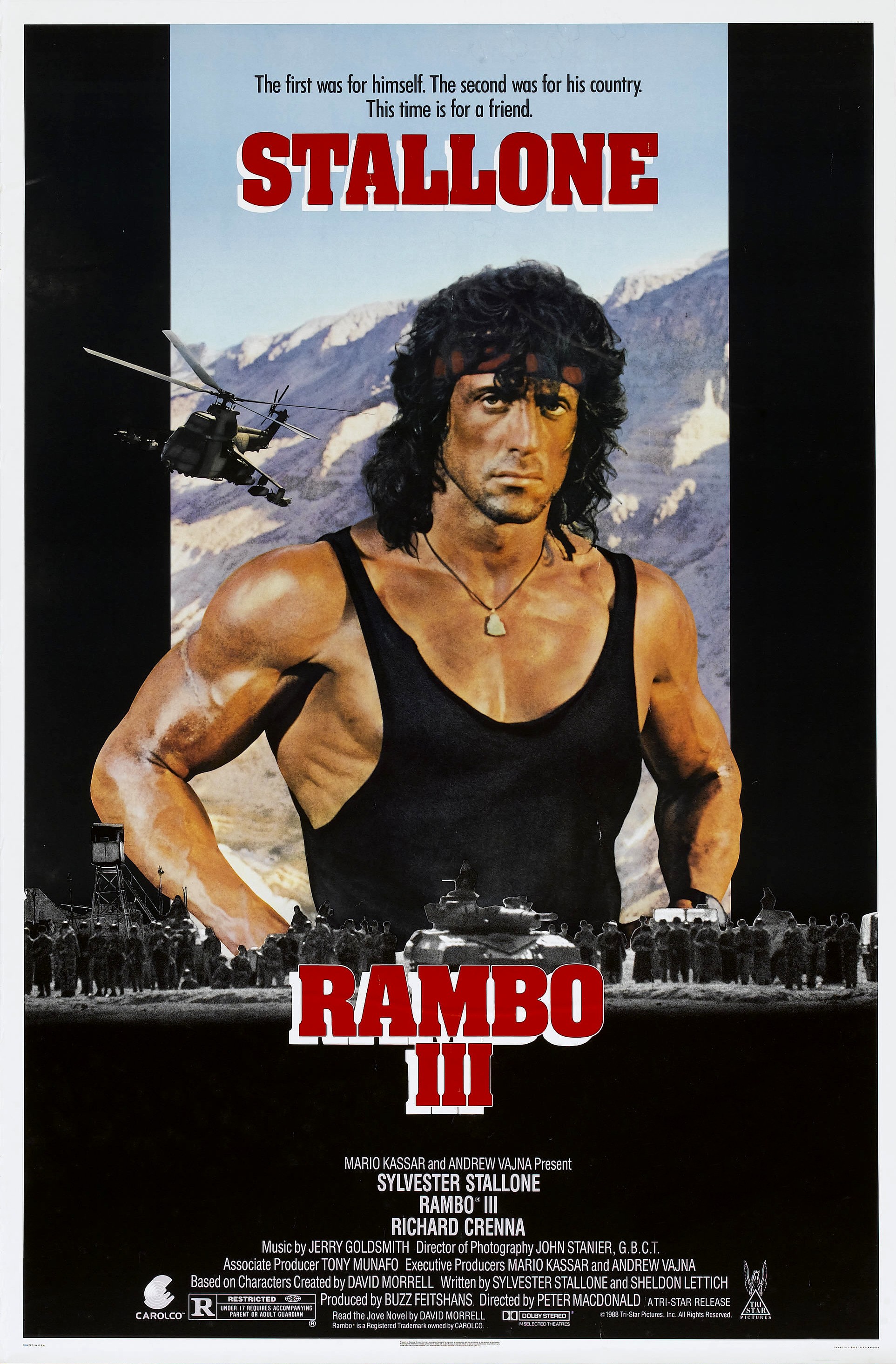 Mega Sized Movie Poster Image for Rambo III 