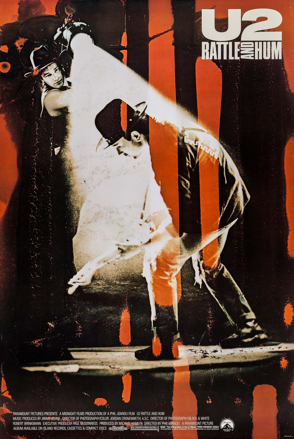 Extra Large Movie Poster Image for U2: Rattle and Hum (#1 of 5)