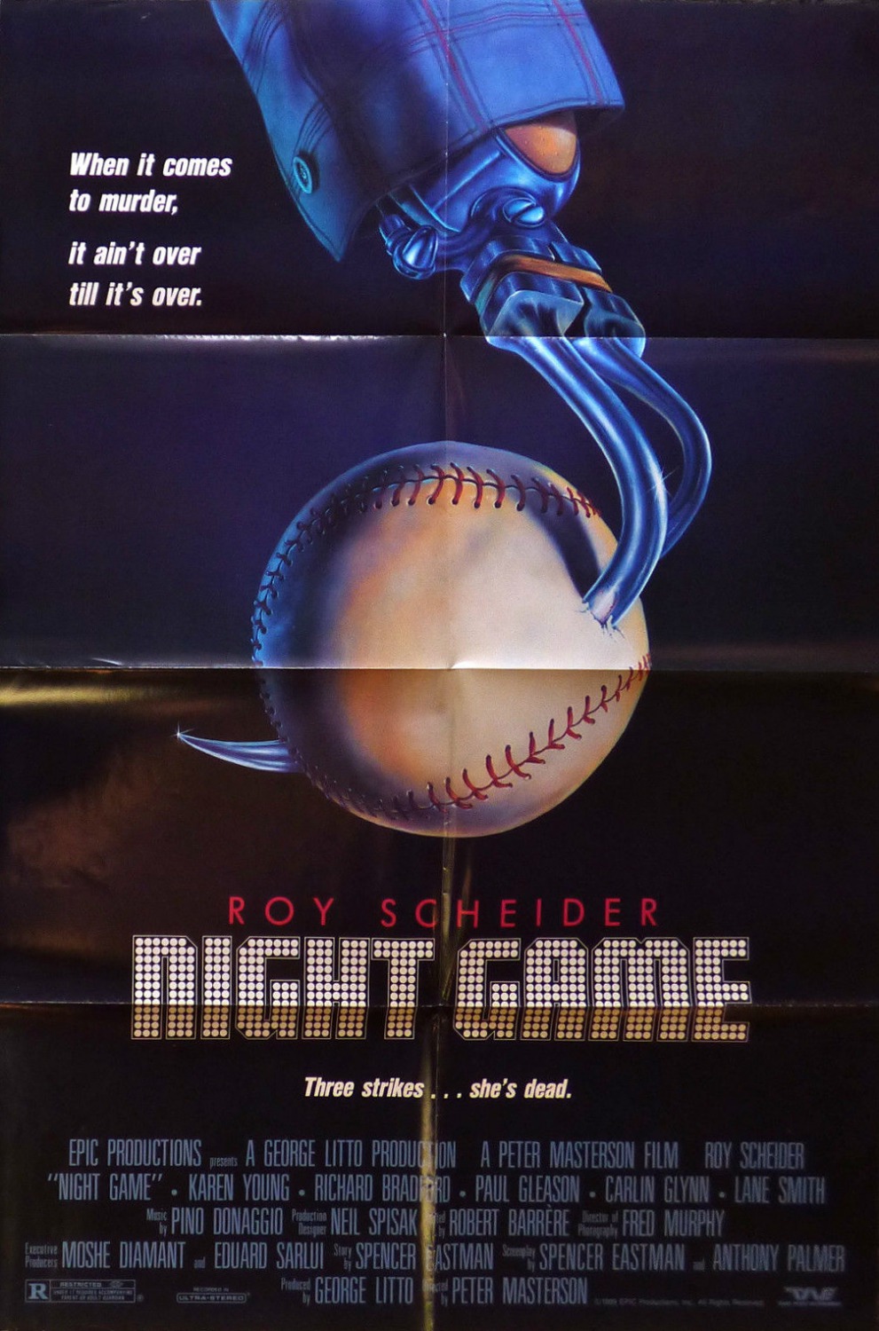 Extra Large Movie Poster Image for Night Game 