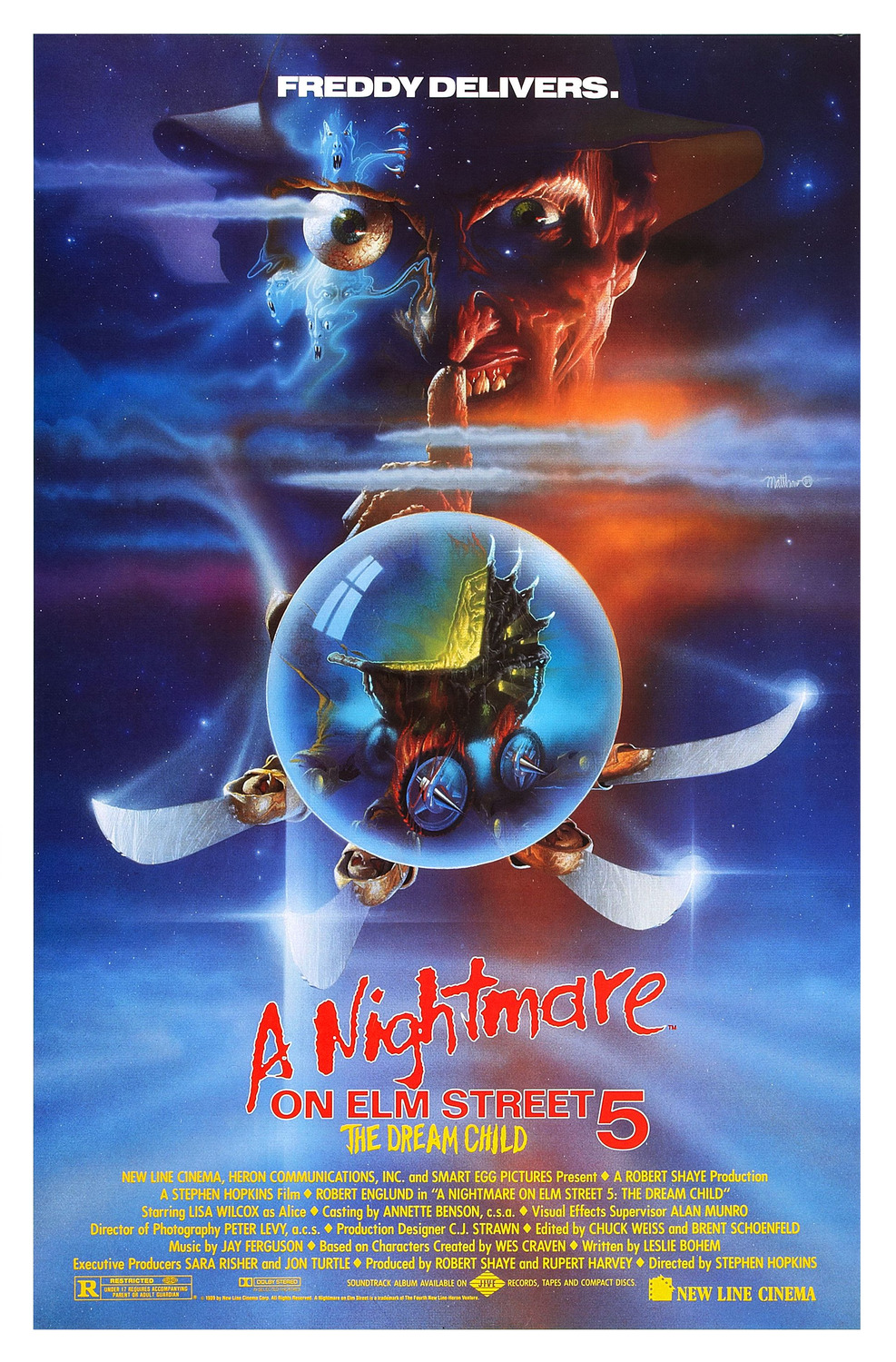 Extra Large Movie Poster Image for A Nightmare on Elm Street 5: The Dream Child (#1 of 2)