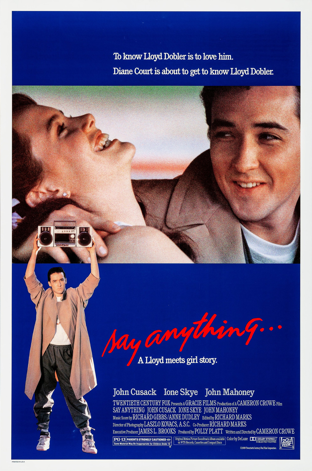 Extra Large Movie Poster Image for say anything? 