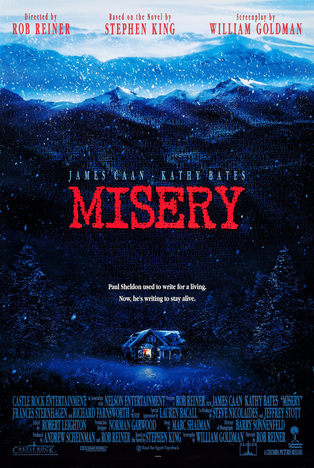 Extra Large Movie Poster Image for Misery (#2 of 3)