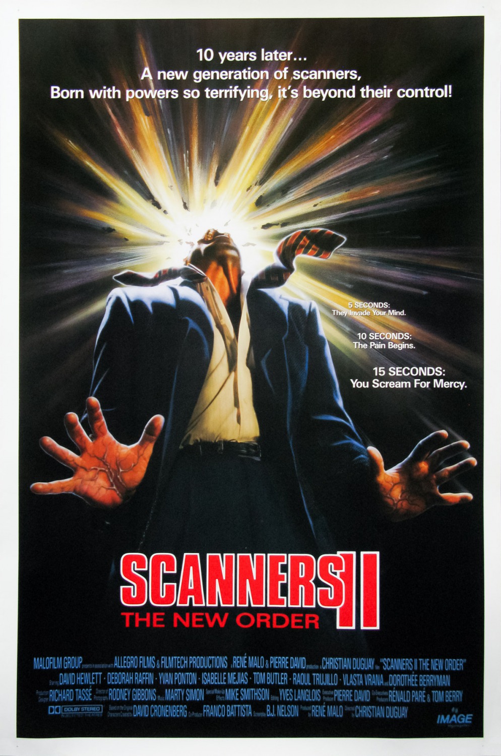 Extra Large Movie Poster Image for Scanners II (#2 of 2)