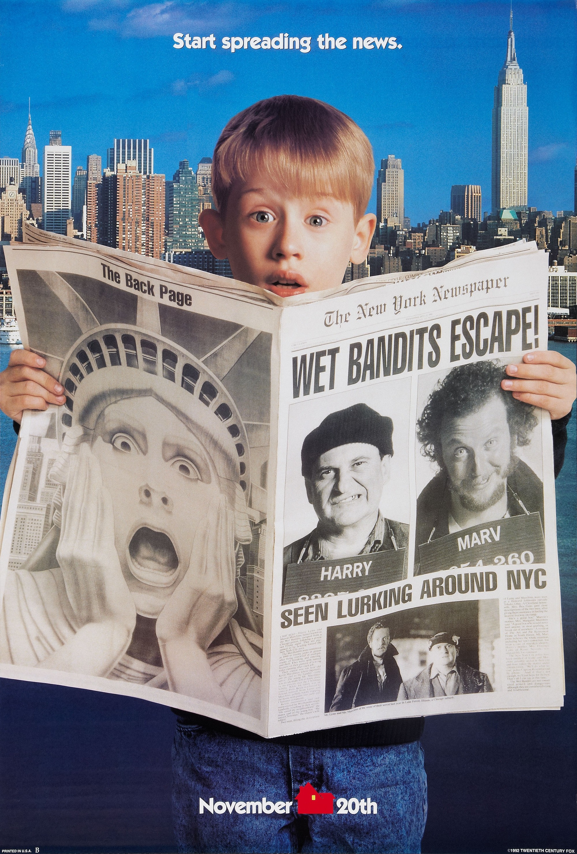 Home Alone 2 Lost in New York (1 of 4) Mega Sized Movie Poster Image
