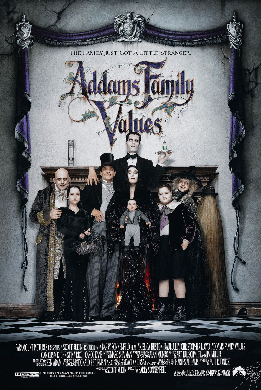 Extra Large Movie Poster Image for Addams Family Values (#2 of 2)