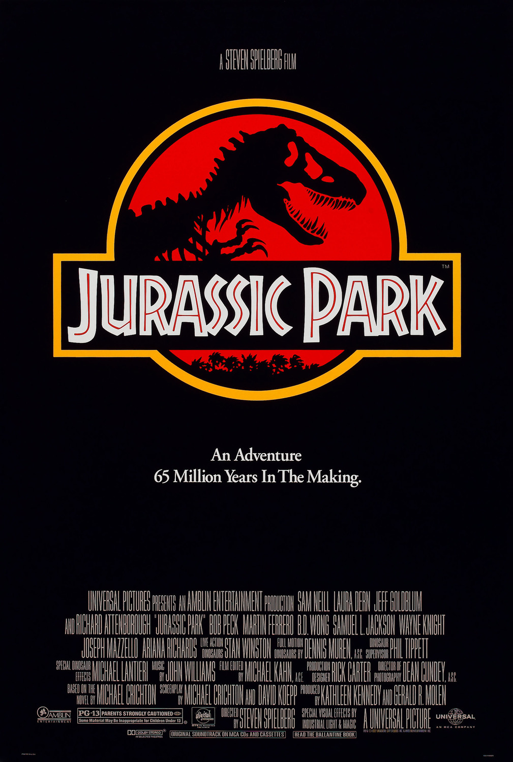 Extra Large Movie Poster Image for Jurassic Park (#2 of 3)
