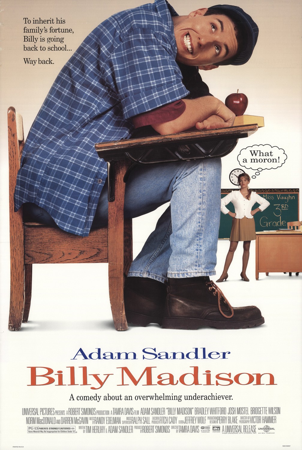 Extra Large Movie Poster Image for Billy Madison (#1 of 2)