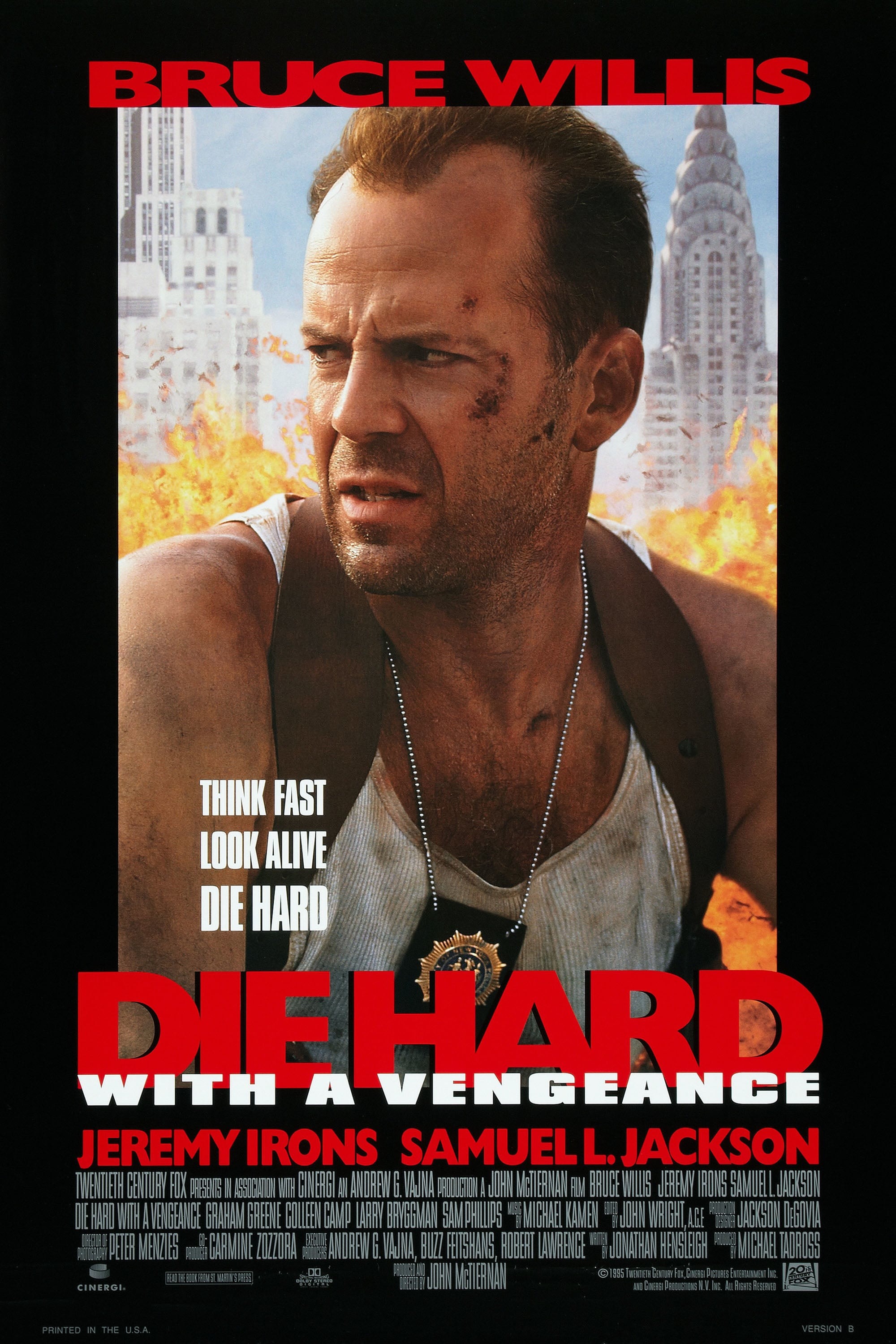 Mega Sized Movie Poster Image for Die Hard With A Vengeance (#2 of 5)