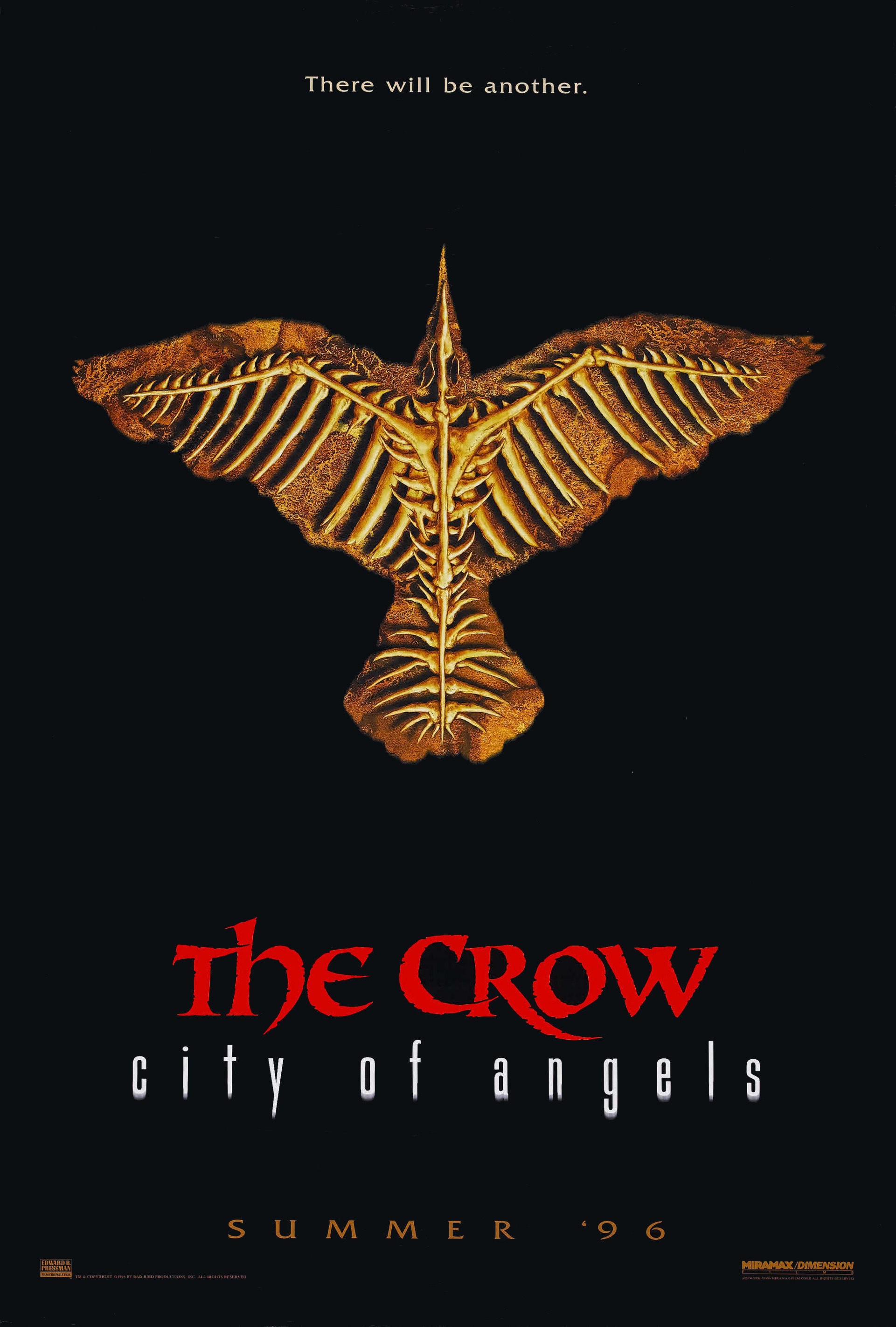 Mega Sized Movie Poster Image for The Crow: City Of Angels (#1 of 2)