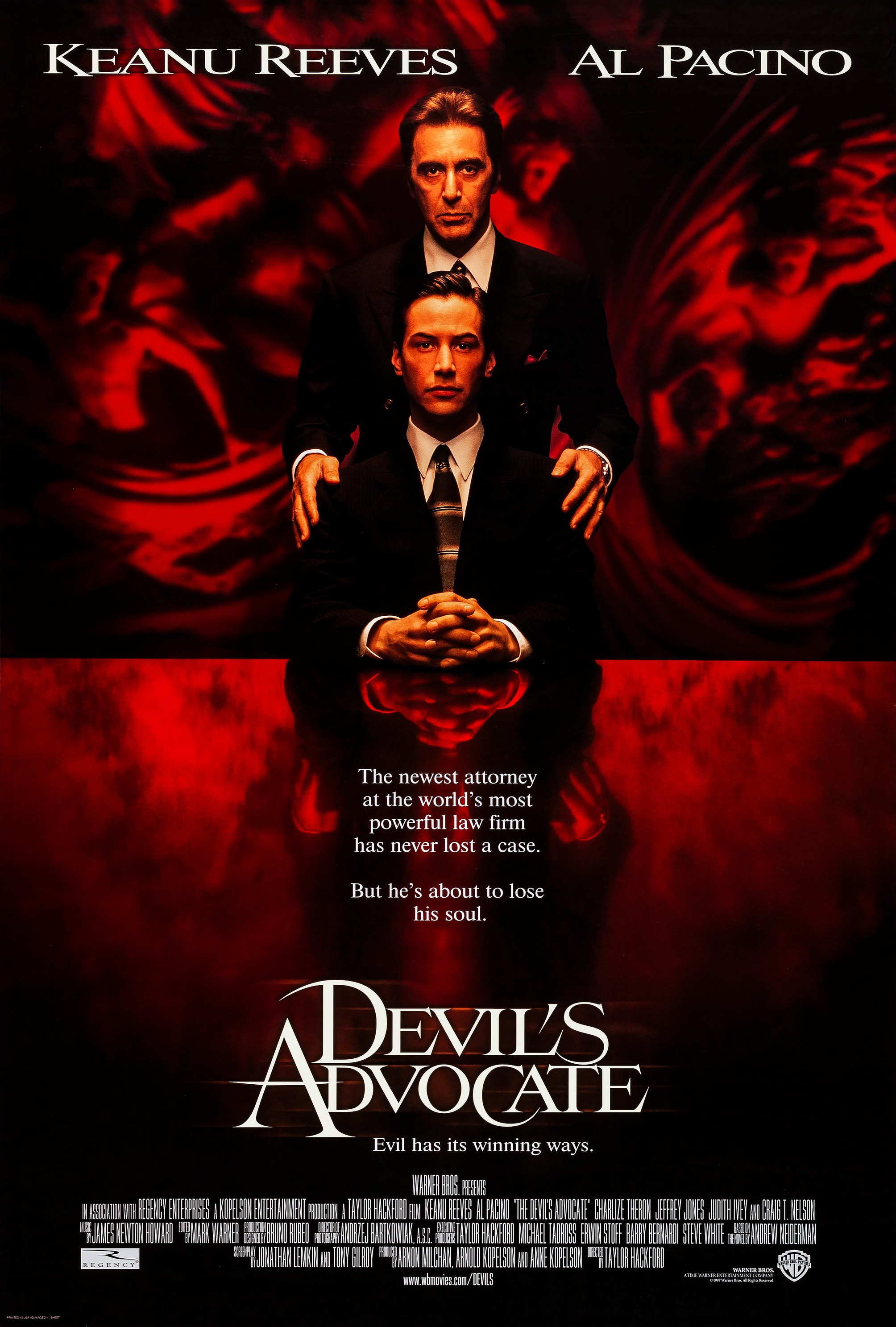 Mega Sized Movie Poster Image for The Devil's Advocate (#2 of 2)