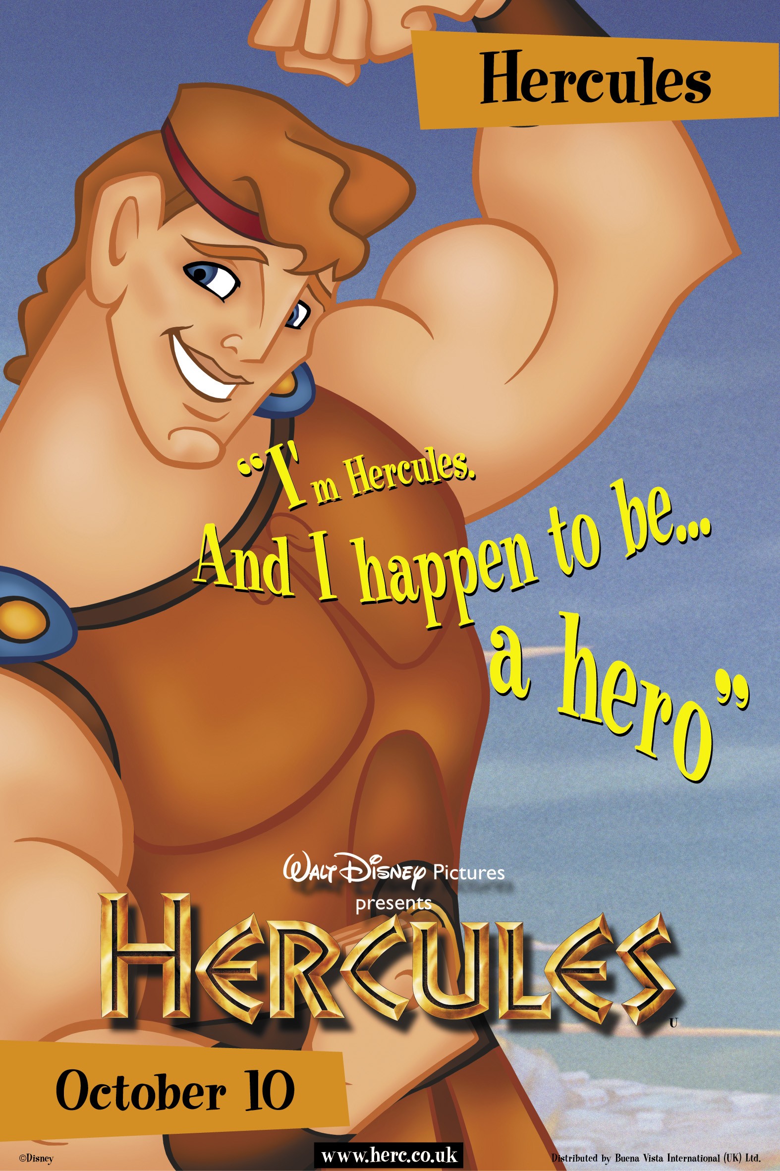 Mega Sized Movie Poster Image for Hercules (#10 of 13)