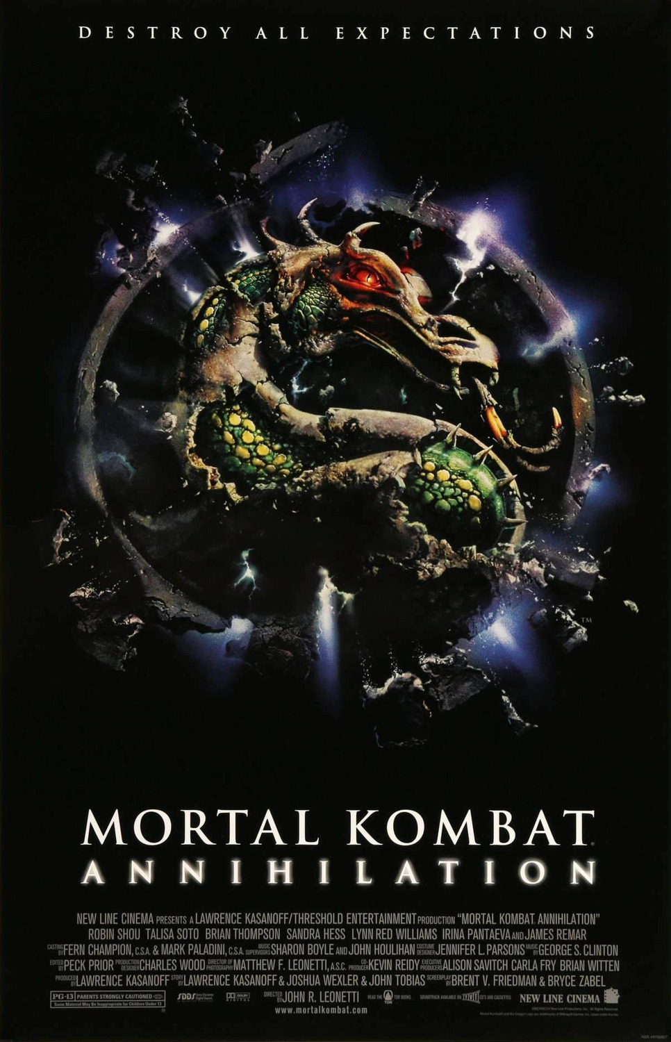 Extra Large Movie Poster Image for Mortal Kombat Annihilation (#2 of 2)