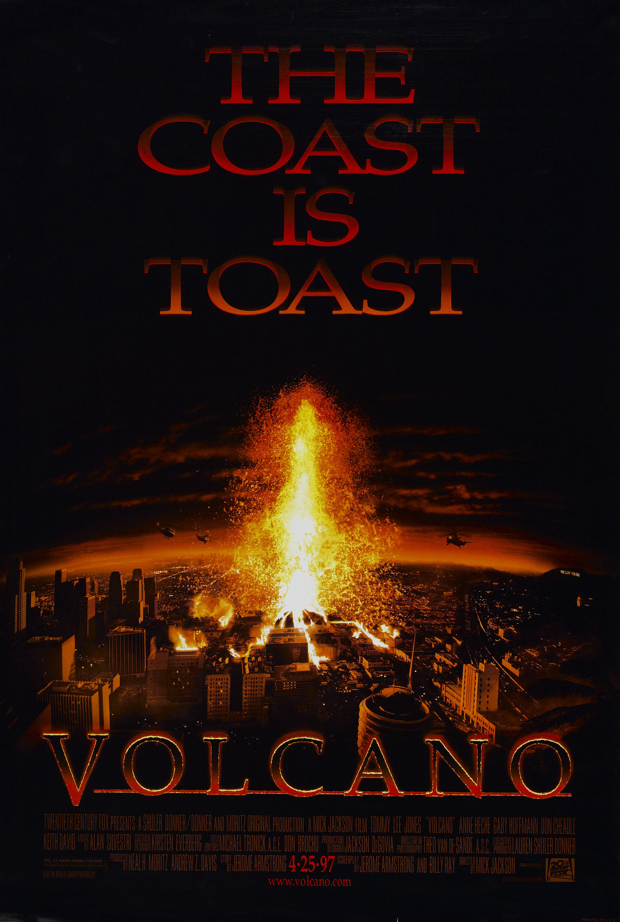 Mega Sized Movie Poster Image for Volcano (#1 of 2)