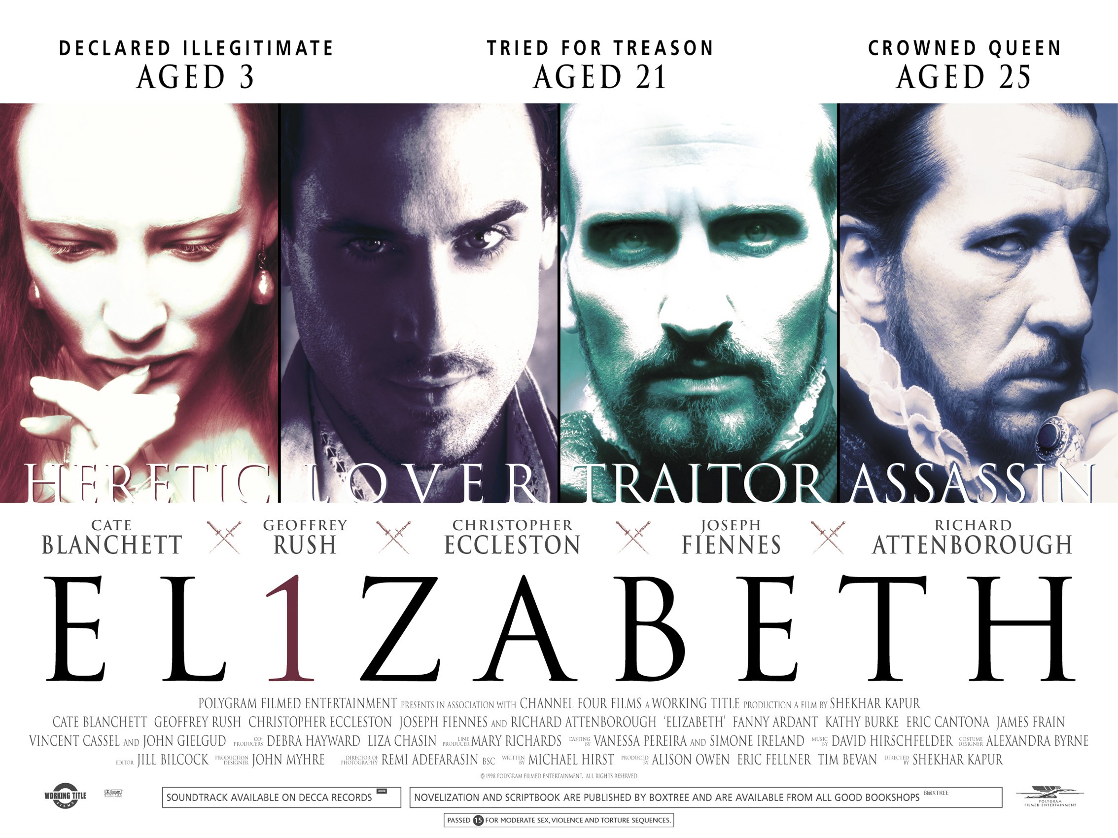 Mega Sized Movie Poster Image for Elizabeth (#4 of 4)