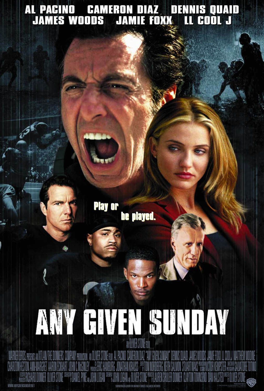 Extra Large Movie Poster Image for Any Given Sunday (#3 of 3)
