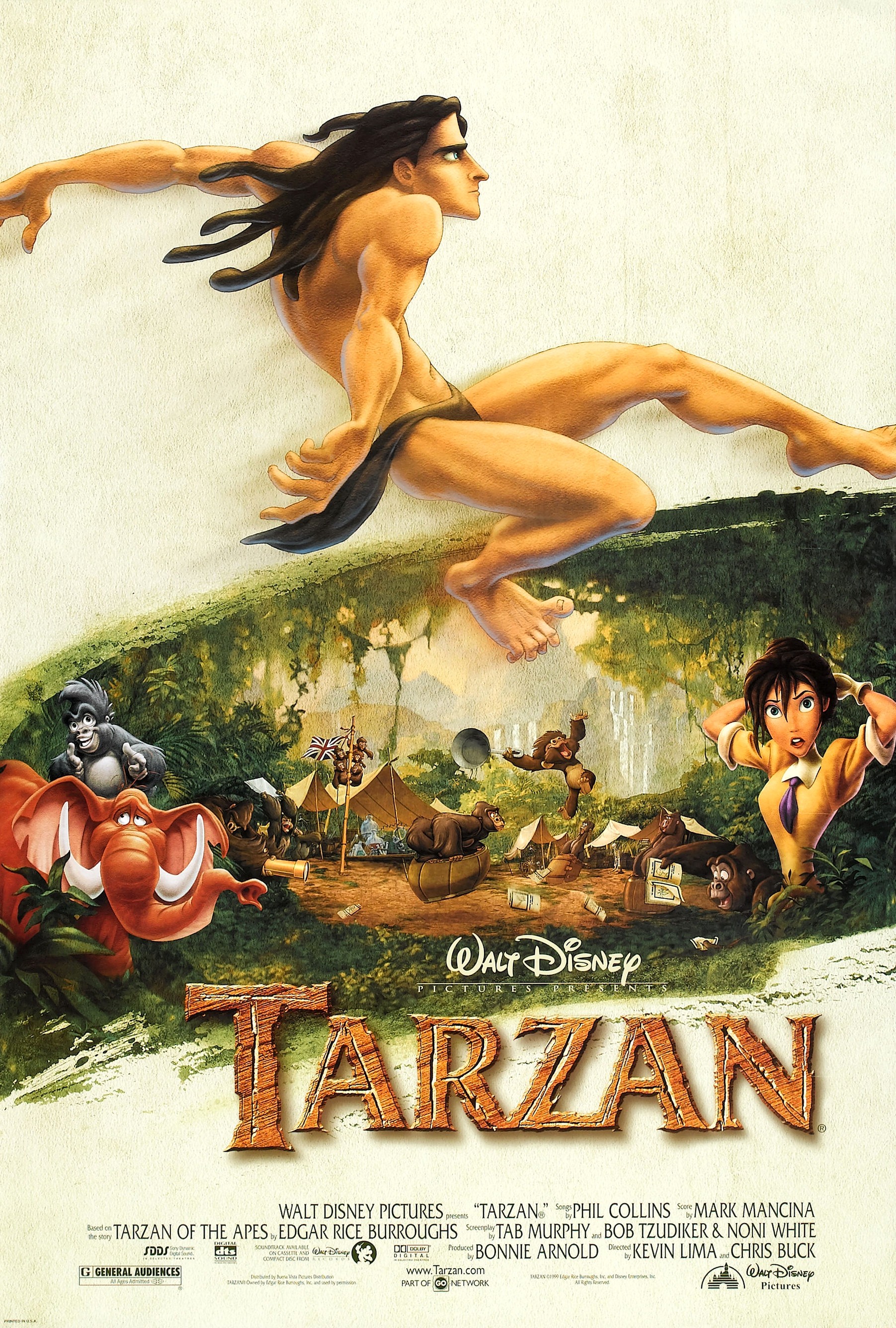 Mega Sized Movie Poster Image for Tarzan (#2 of 4)