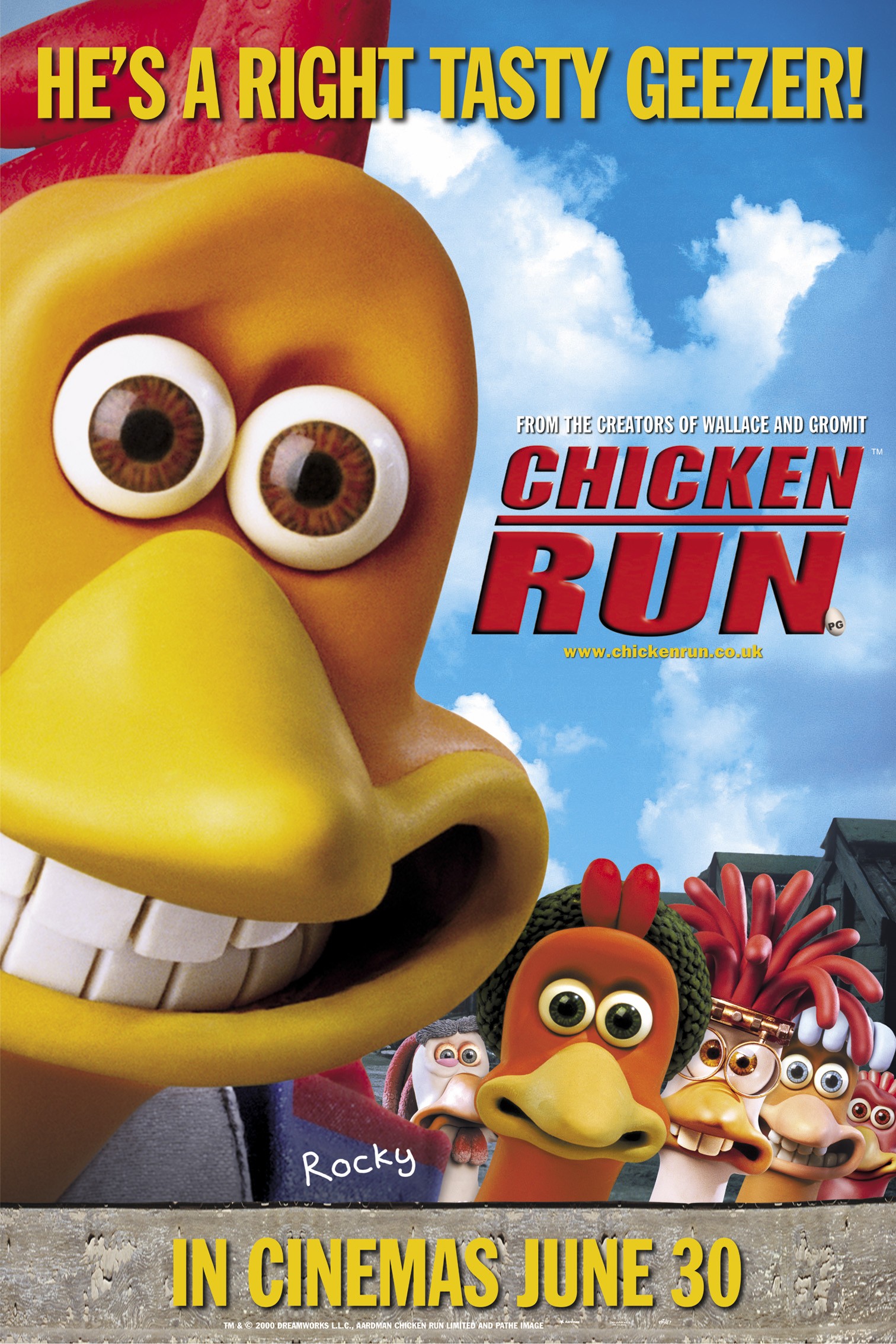 Mega Sized Movie Poster Image for Chicken Run (#11 of 11)