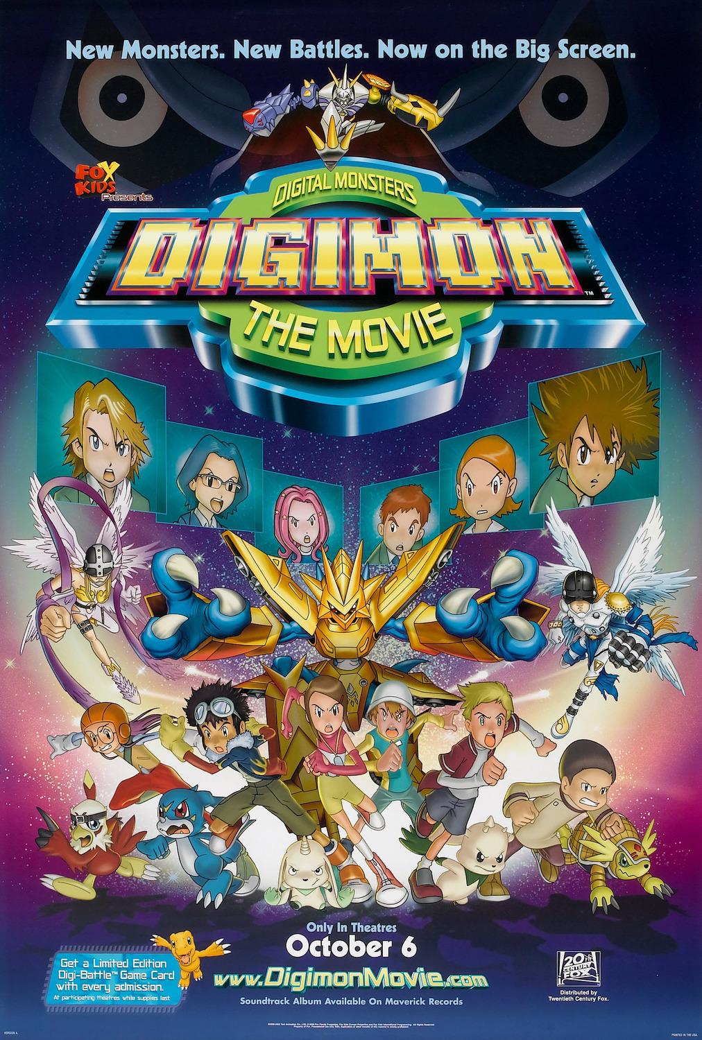 Extra Large Movie Poster Image for Digimon: The Movie 