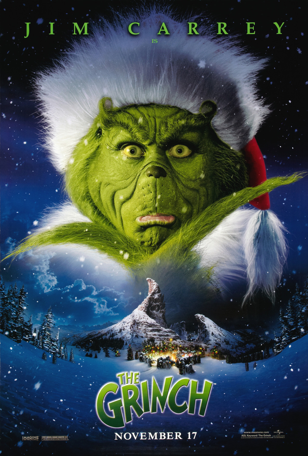 Extra Large Movie Poster Image for Dr Seuss' How the Grinch Stole Christmas (#2 of 4)