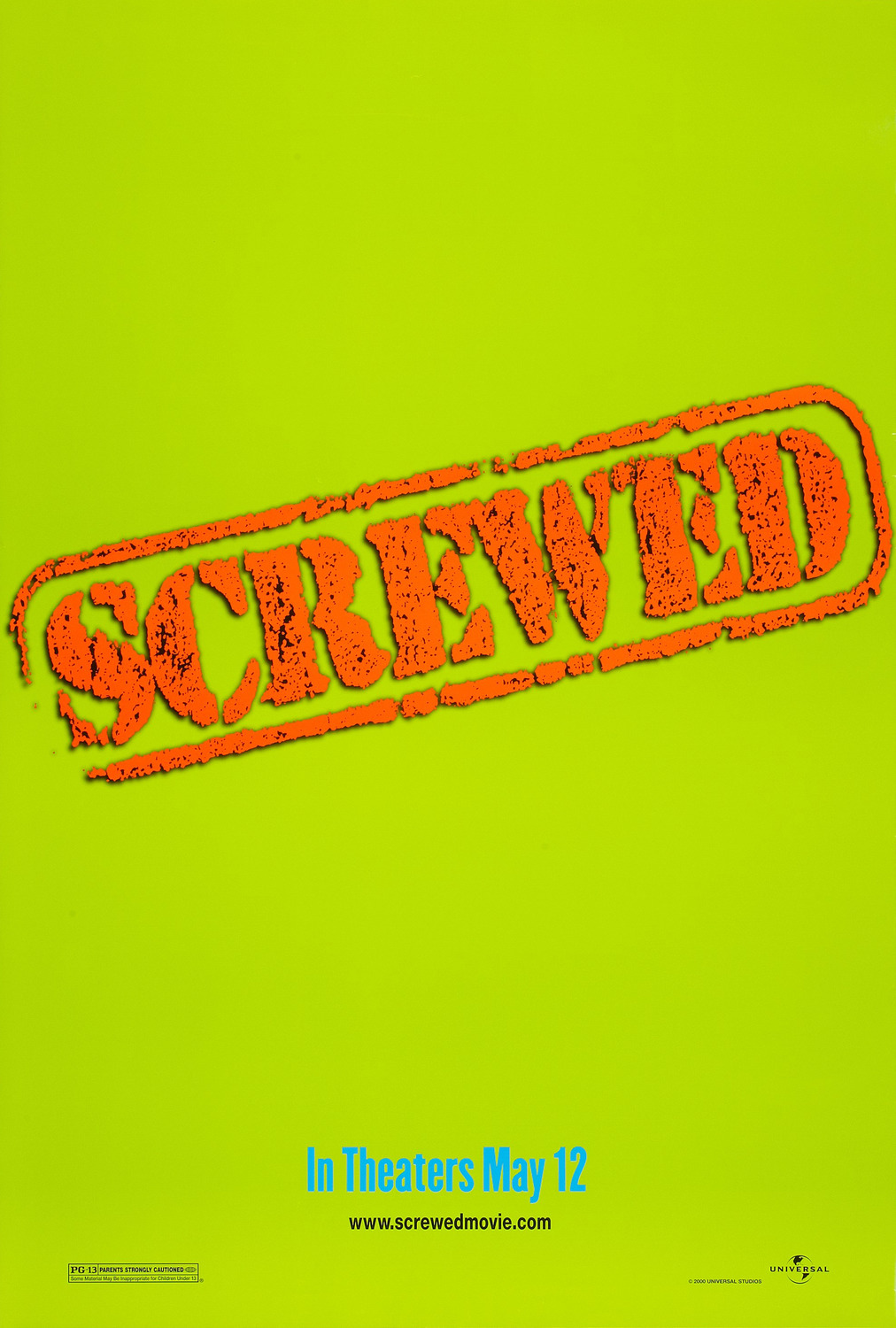 Extra Large Movie Poster Image for Screwed (#2 of 2)