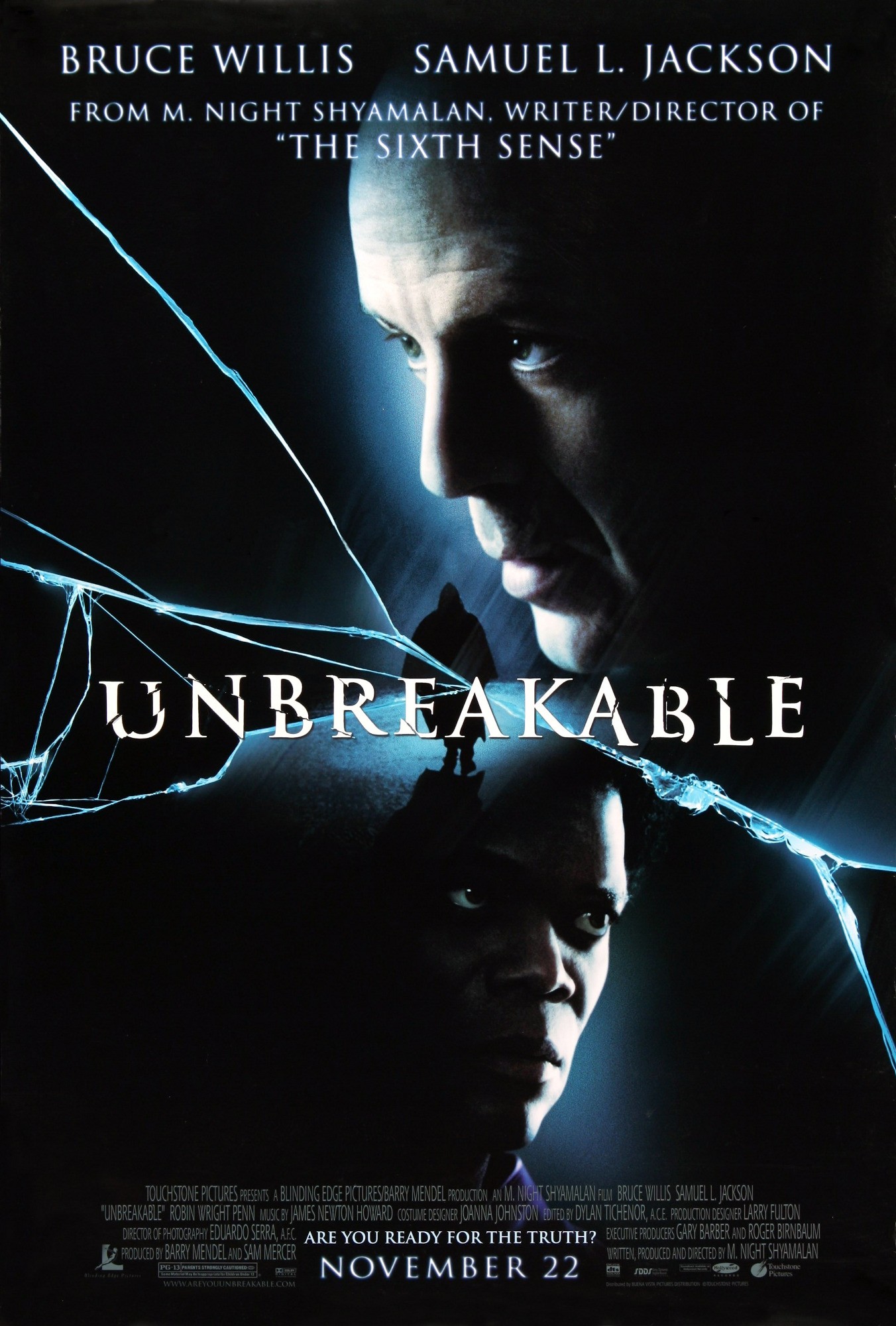 Mega Sized Movie Poster Image for Unbreakable (#1 of 2)