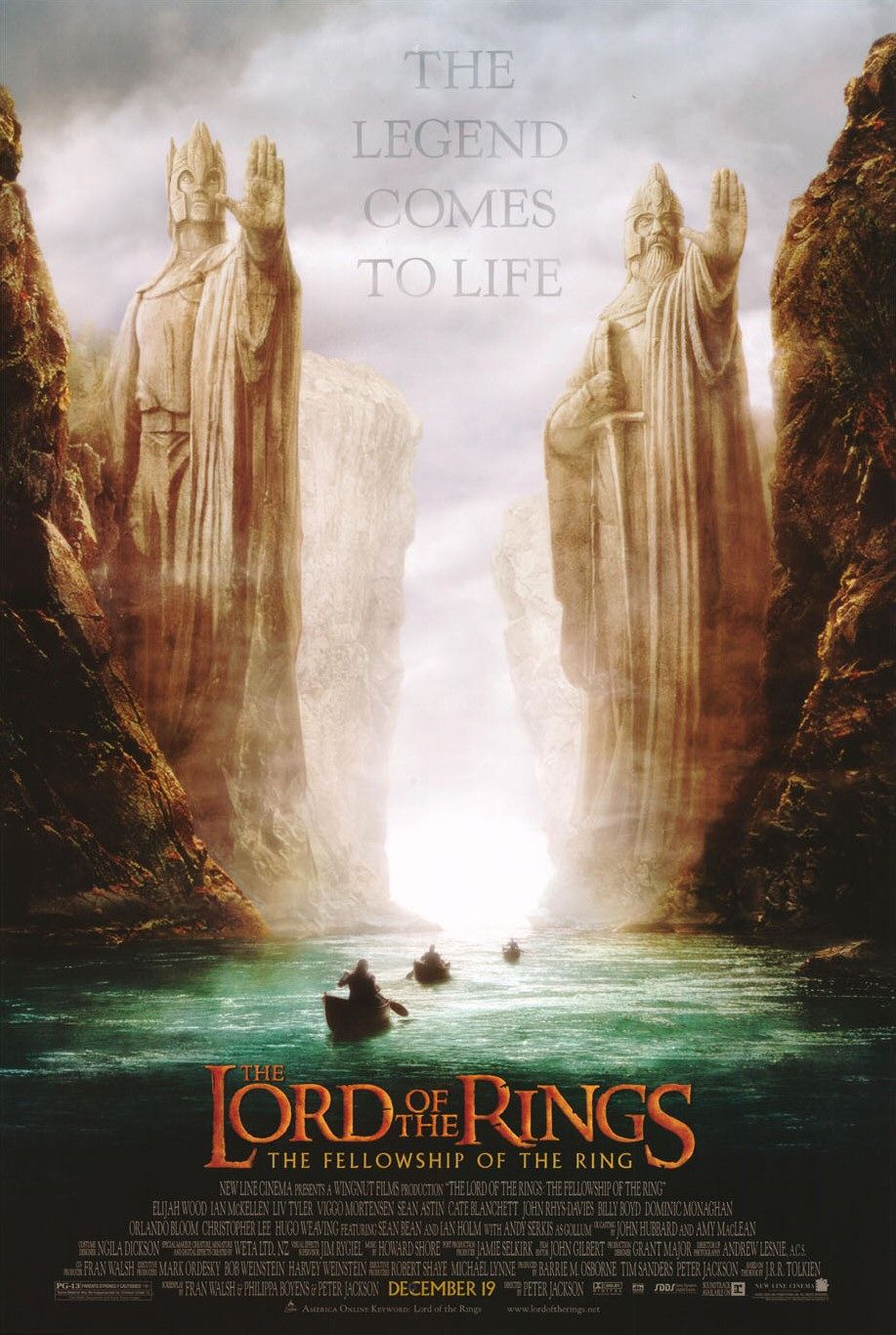 Extra Large Movie Poster Image for The Lord of the Rings: The Fellowship of the Ring (#3 of 4)