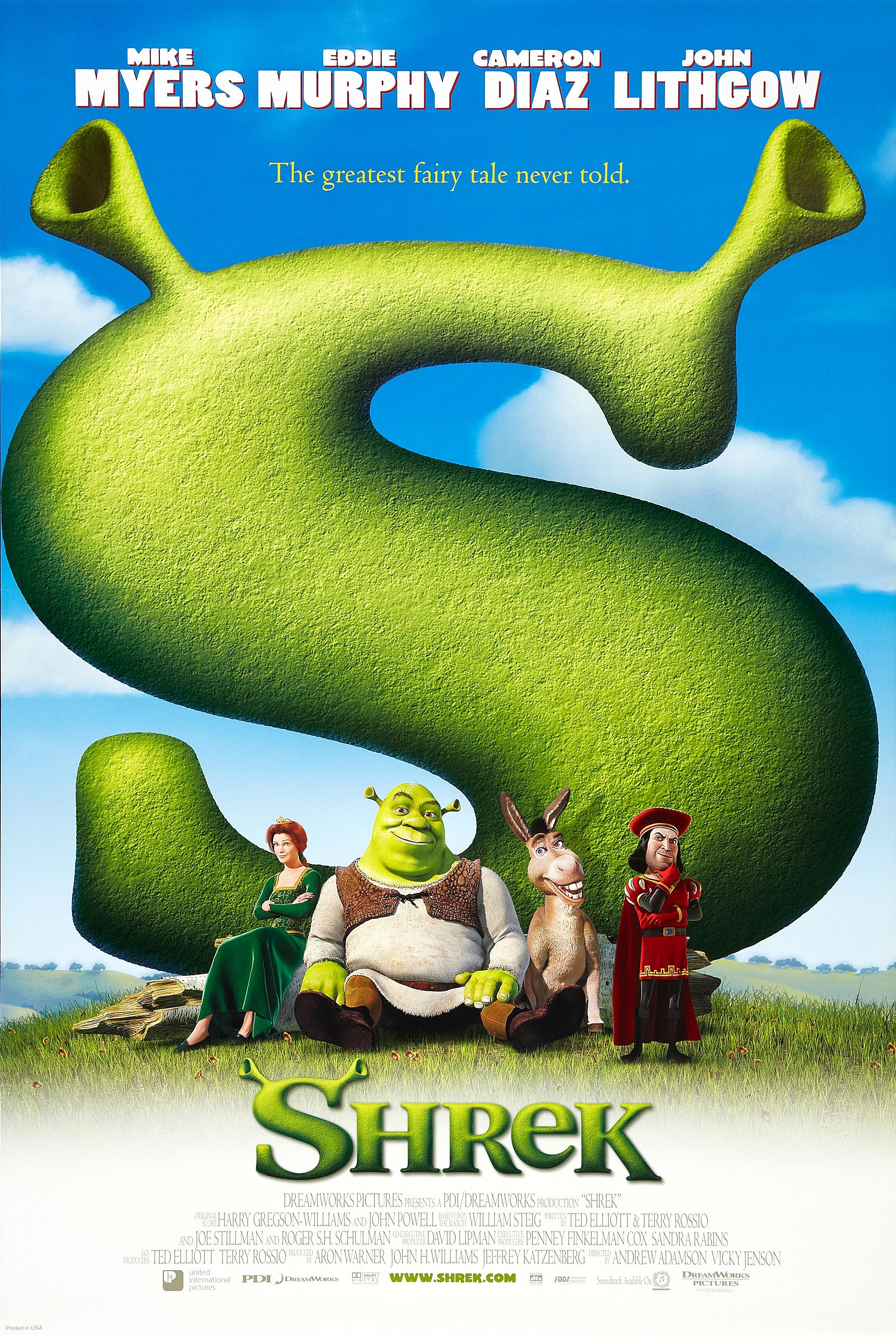 Mega Sized Movie Poster Image for Shrek (#2 of 4)