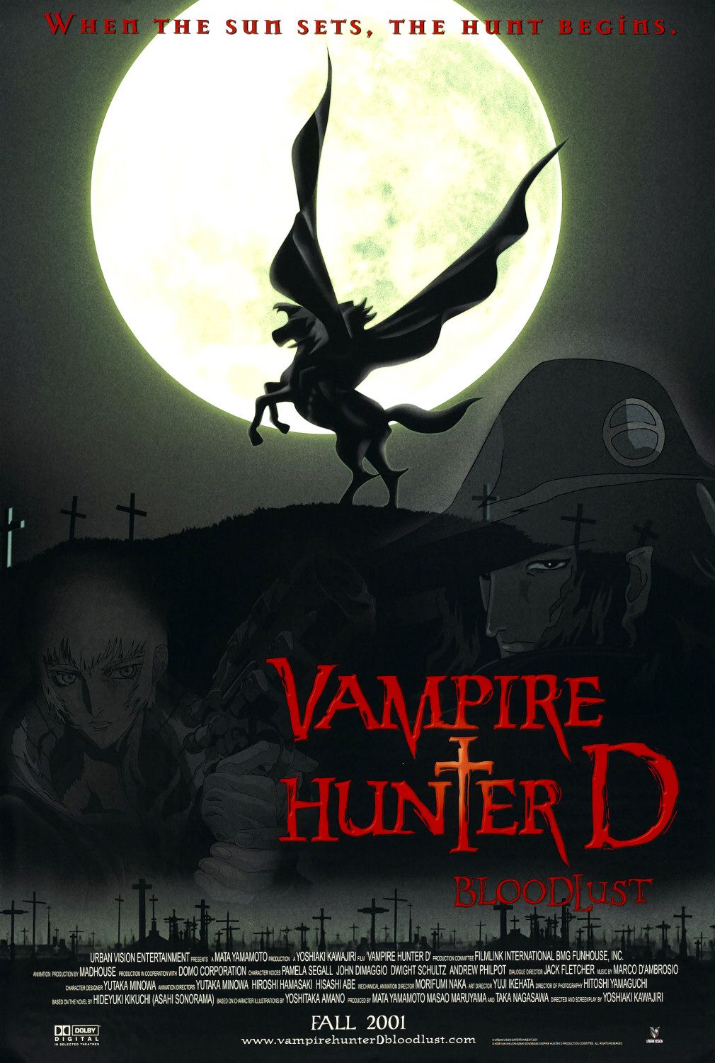 Extra Large Movie Poster Image for Vampire Hunter D: Bloodlust 