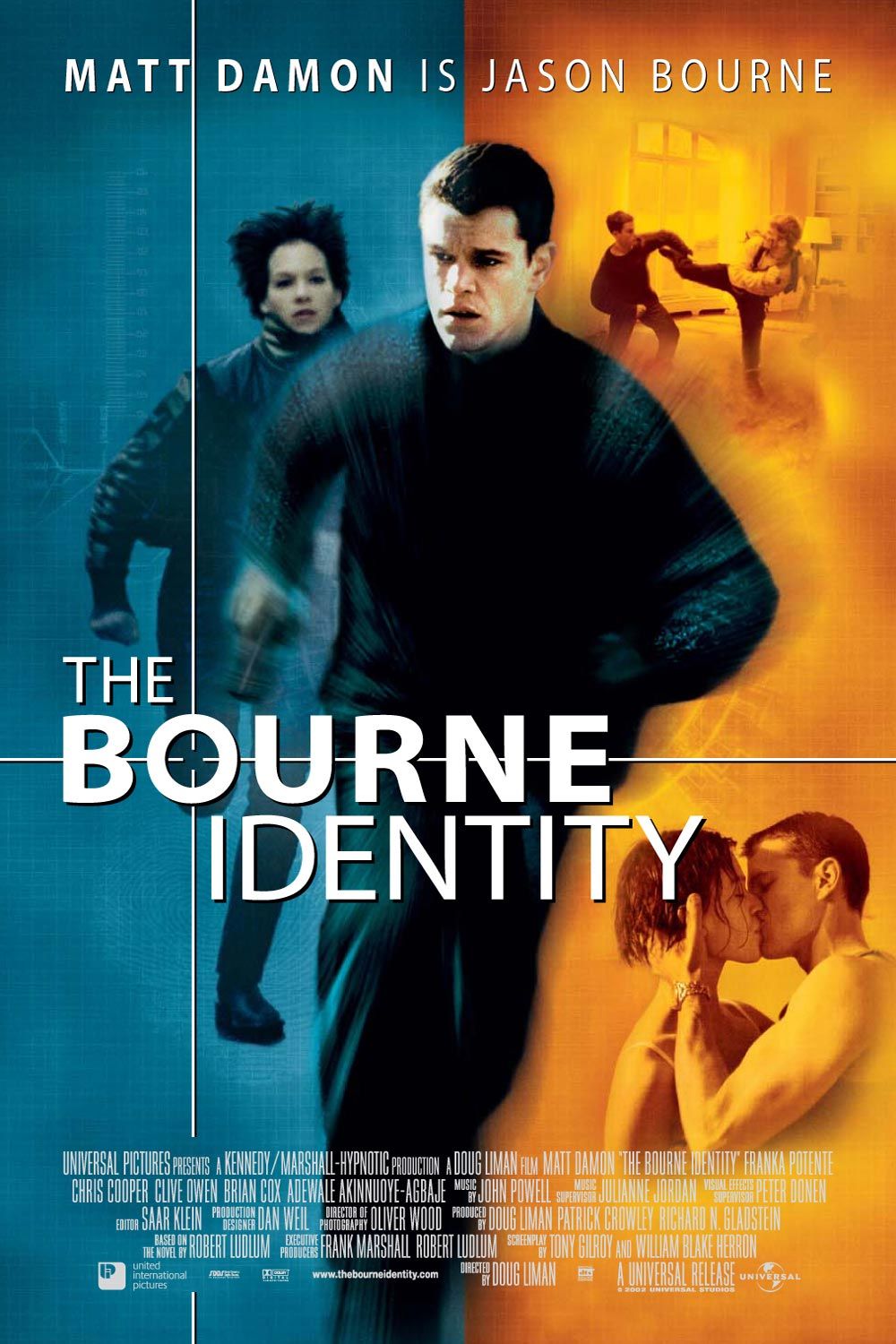 Extra Large Movie Poster Image for The Bourne Identity (#2 of 3)