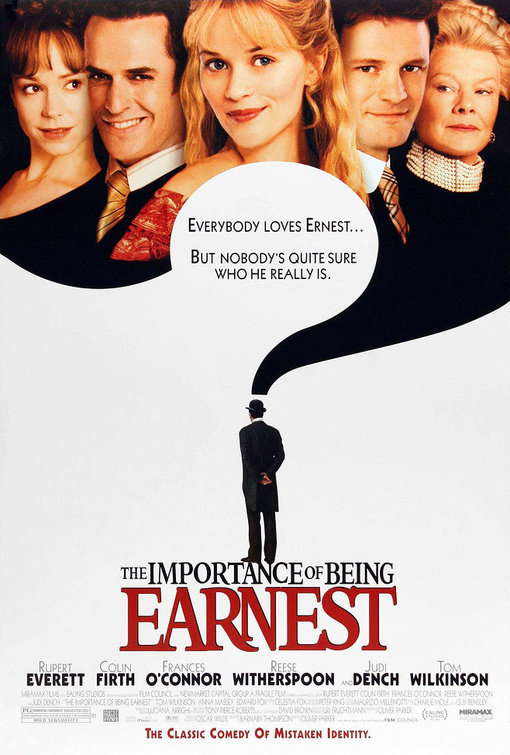 the importance of being earnest play poster