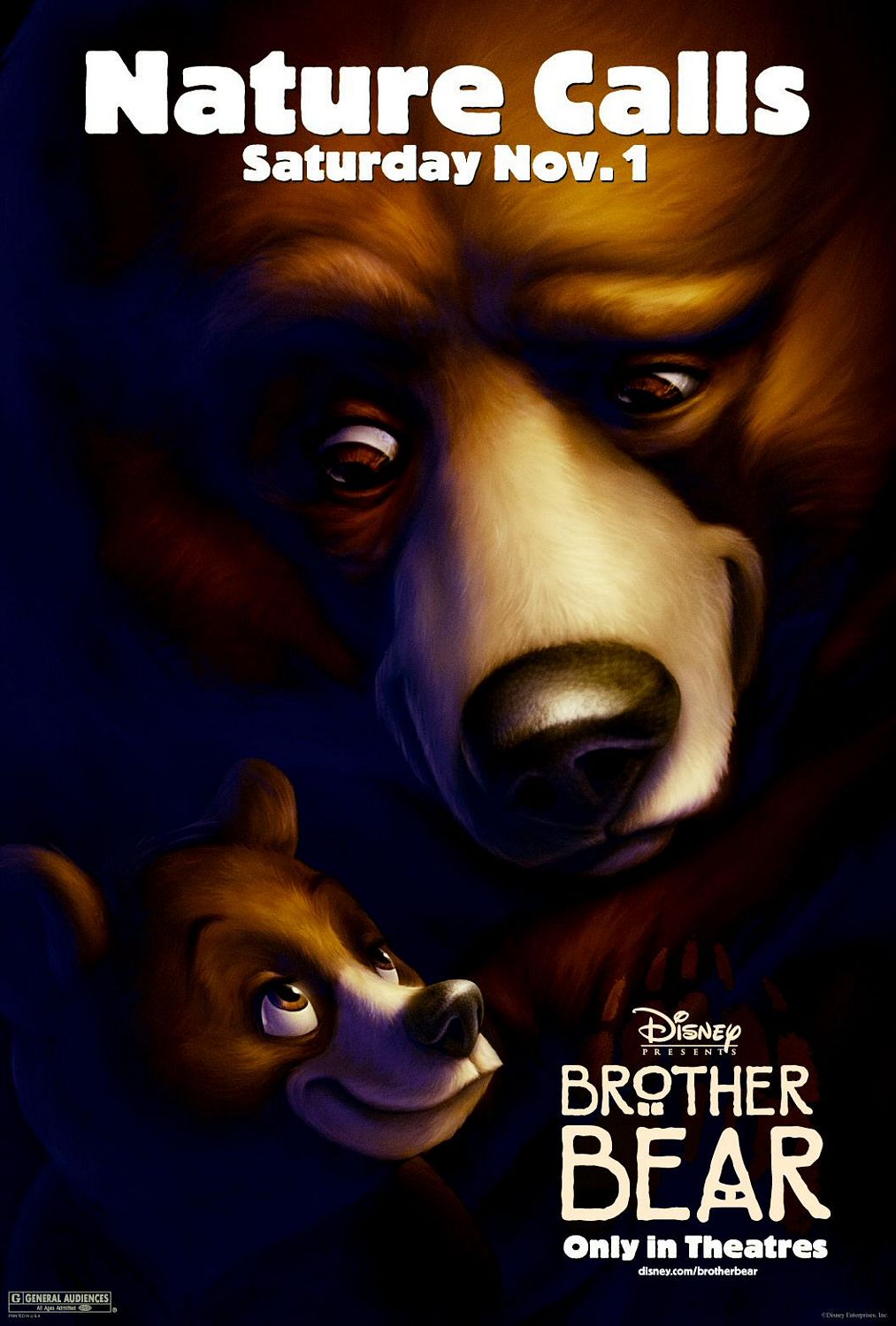 Extra Large Movie Poster Image for Brother Bear (#1 of 4)