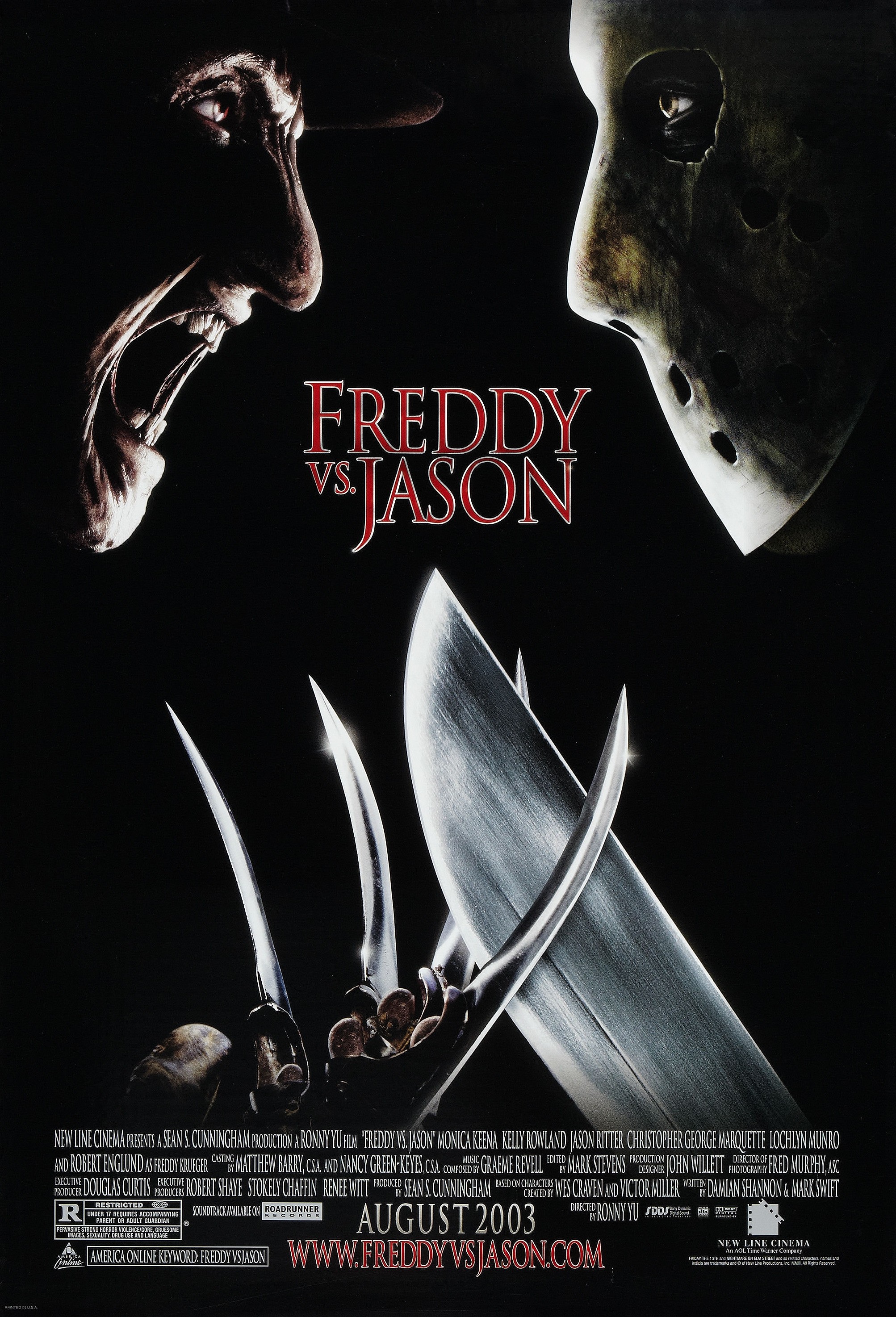 Mega Sized Movie Poster Image for Freddy vs. Jason (#2 of 2)