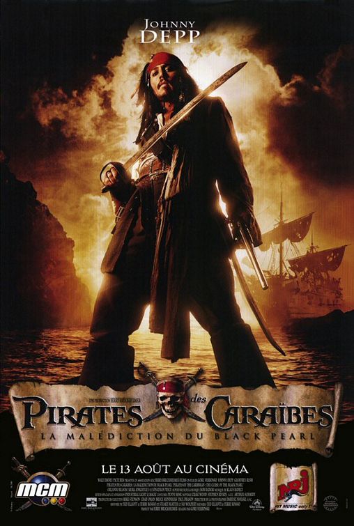 Piratas caribe poster