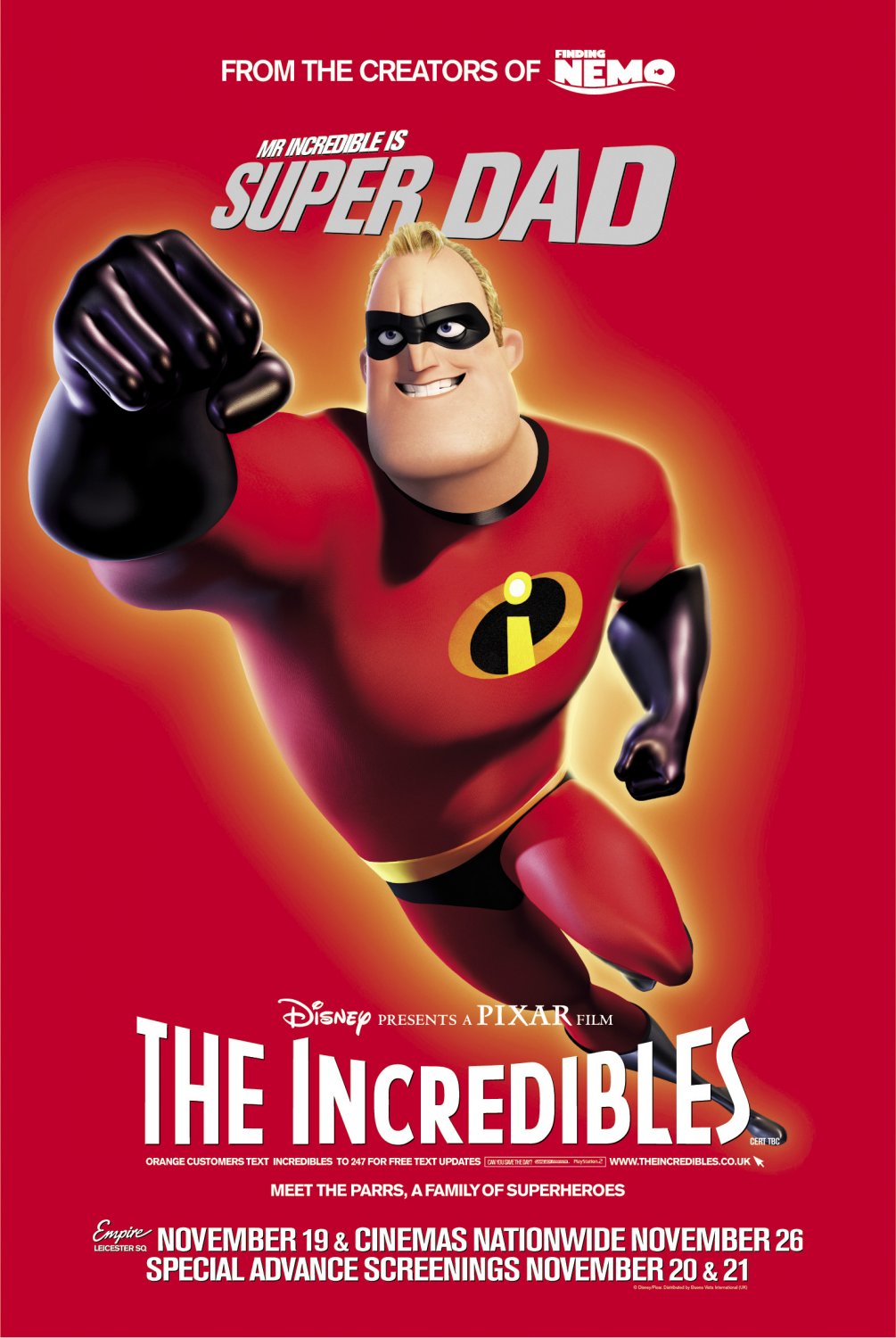 Extra Large Movie Poster Image for The Incredibles (#22 of 27)