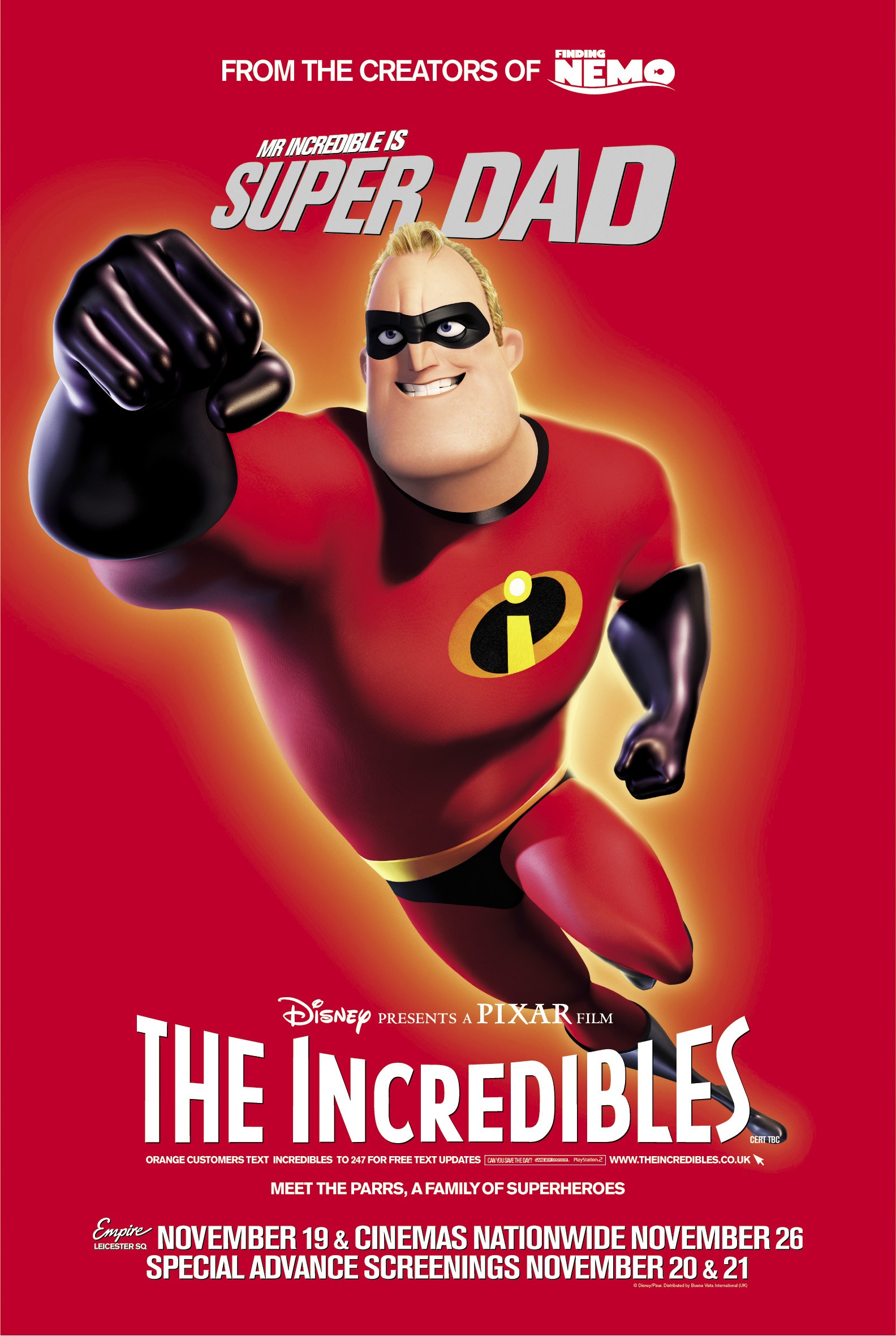Mega Sized Movie Poster Image for The Incredibles (#22 of 27)