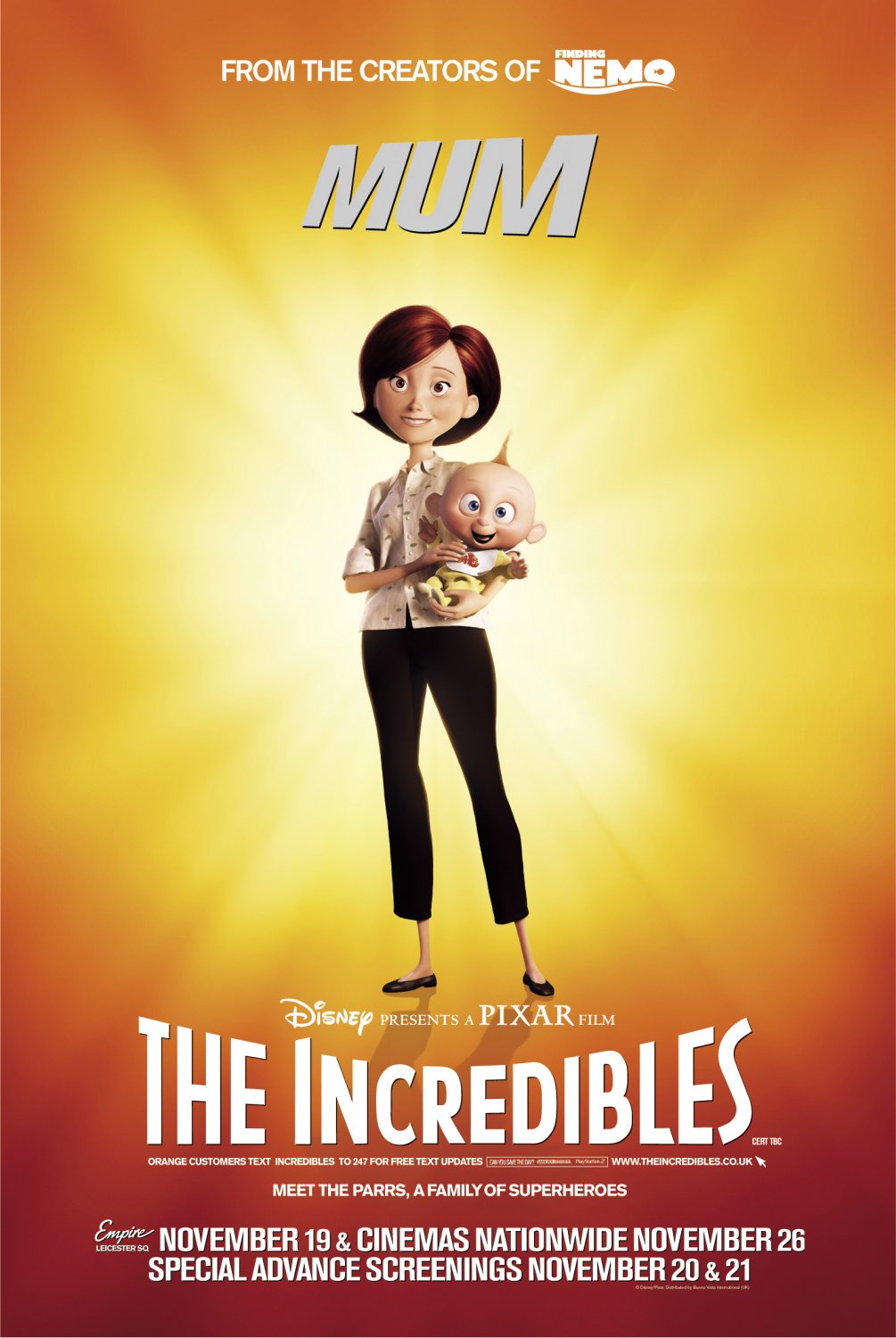 Extra Large Movie Poster Image for The Incredibles (#23 of 27)