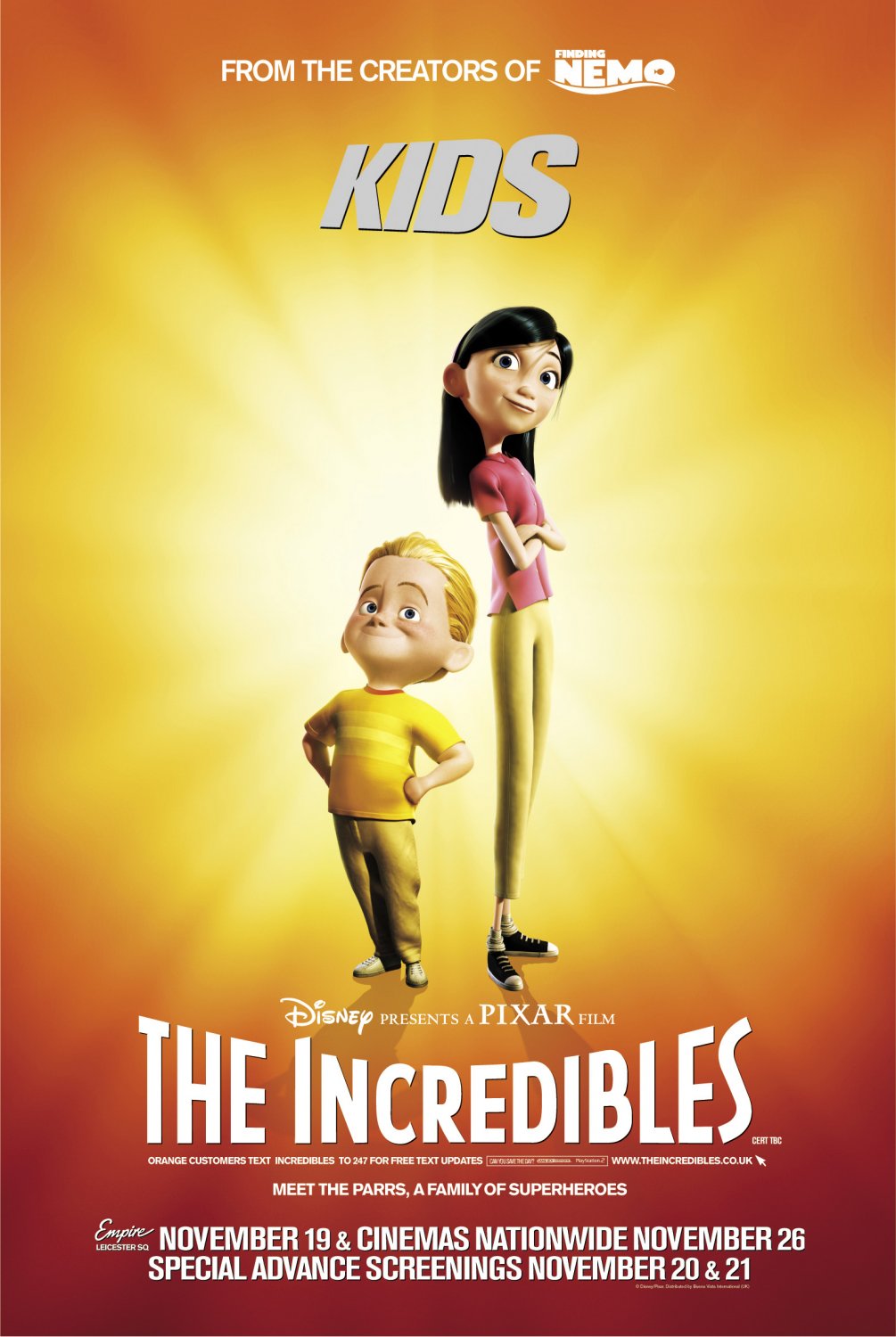 Extra Large Movie Poster Image for The Incredibles (#25 of 27)