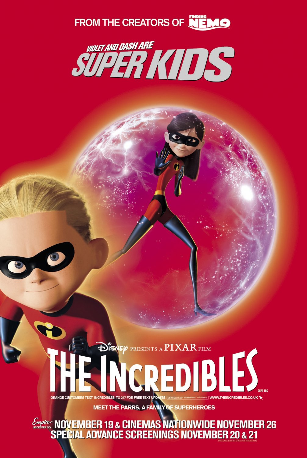 Extra Large Movie Poster Image for The Incredibles (#26 of 27)