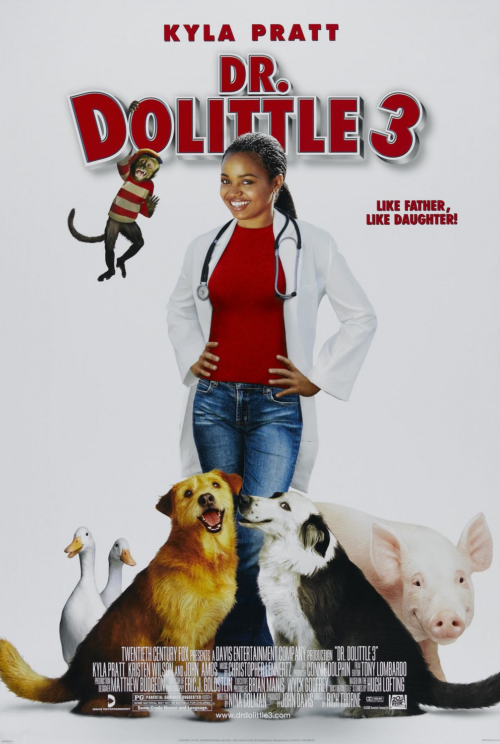 Extra Large Movie Poster Image for Dr. Dolittle 3 