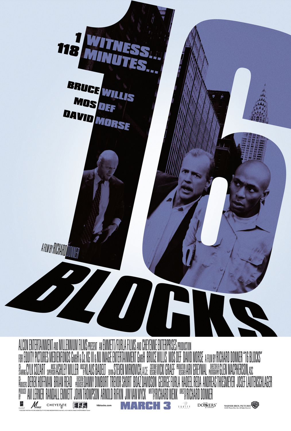 Extra Large Movie Poster Image for 16 Blocks (#2 of 9)