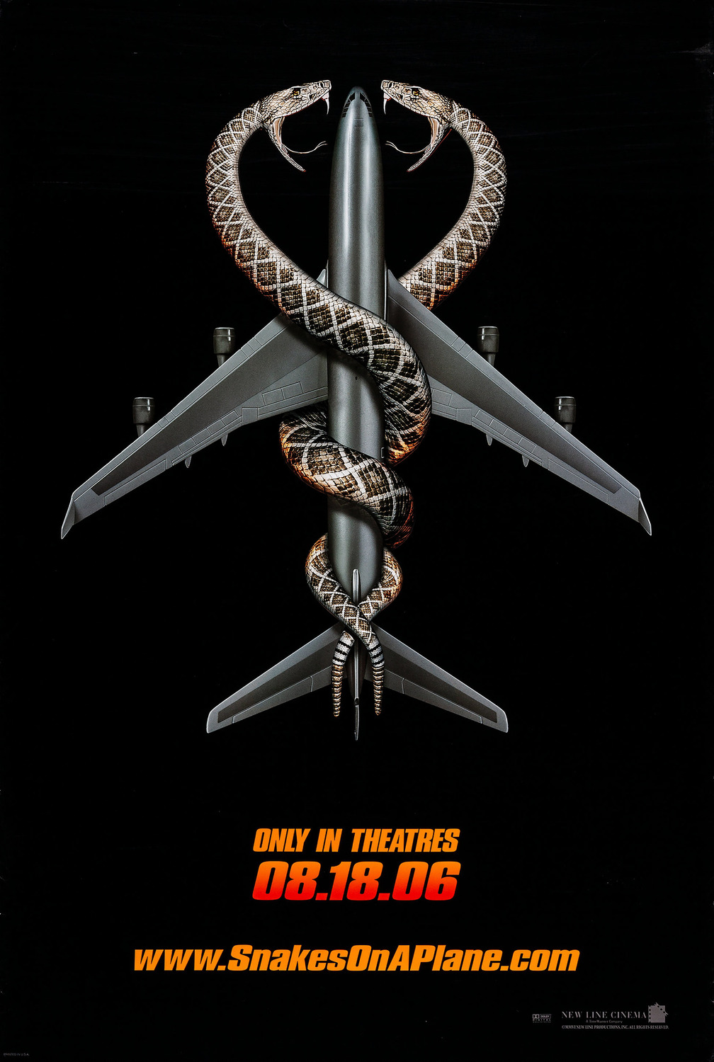 Extra Large Movie Poster Image for Snakes on a Plane (#1 of 8)