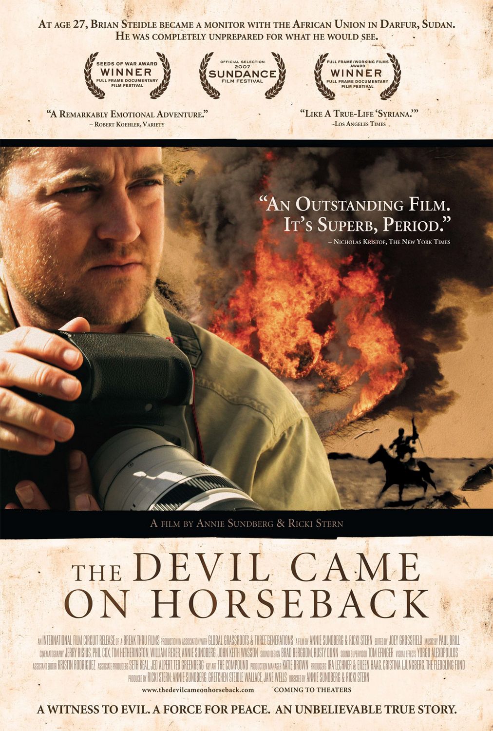 Extra Large Movie Poster Image for The Devil Came on Horseback 
