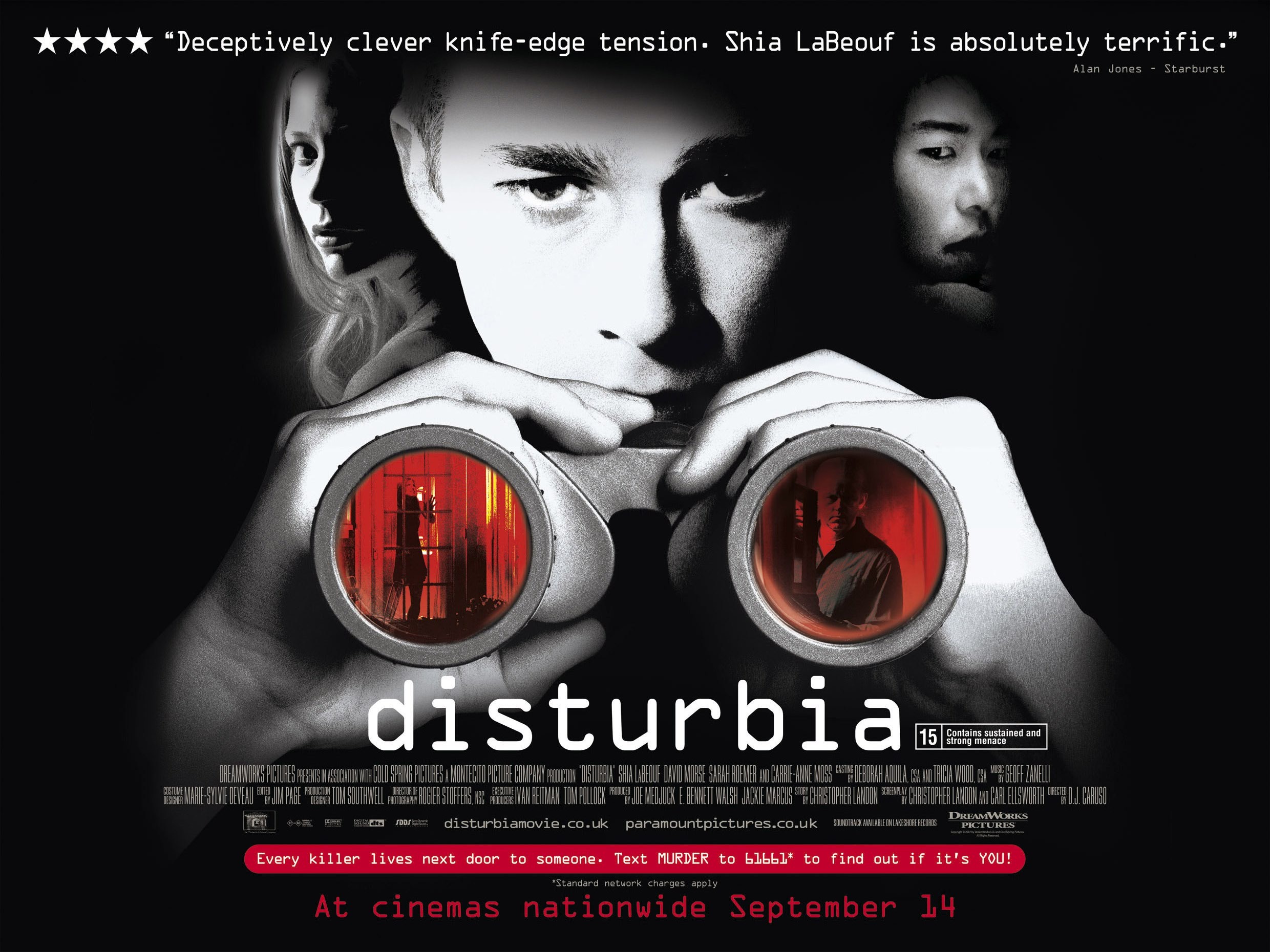 Mega Sized Movie Poster Image for Disturbia (#2 of 2)